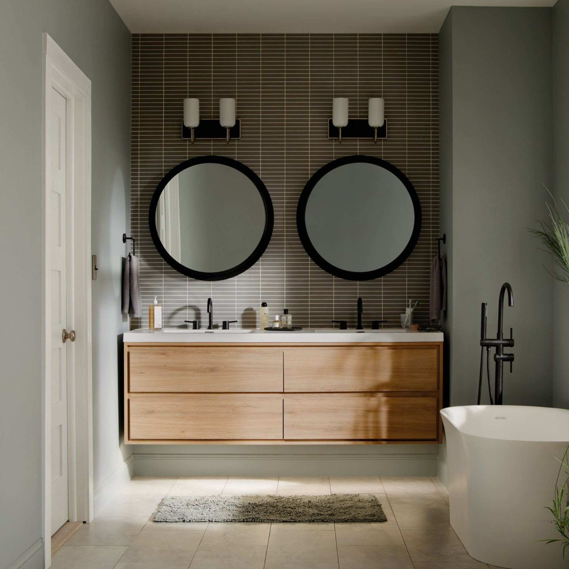 Solia 14" 2-Light Bath Vanity Light, Brushed Nickel Finish - Bees Lighting