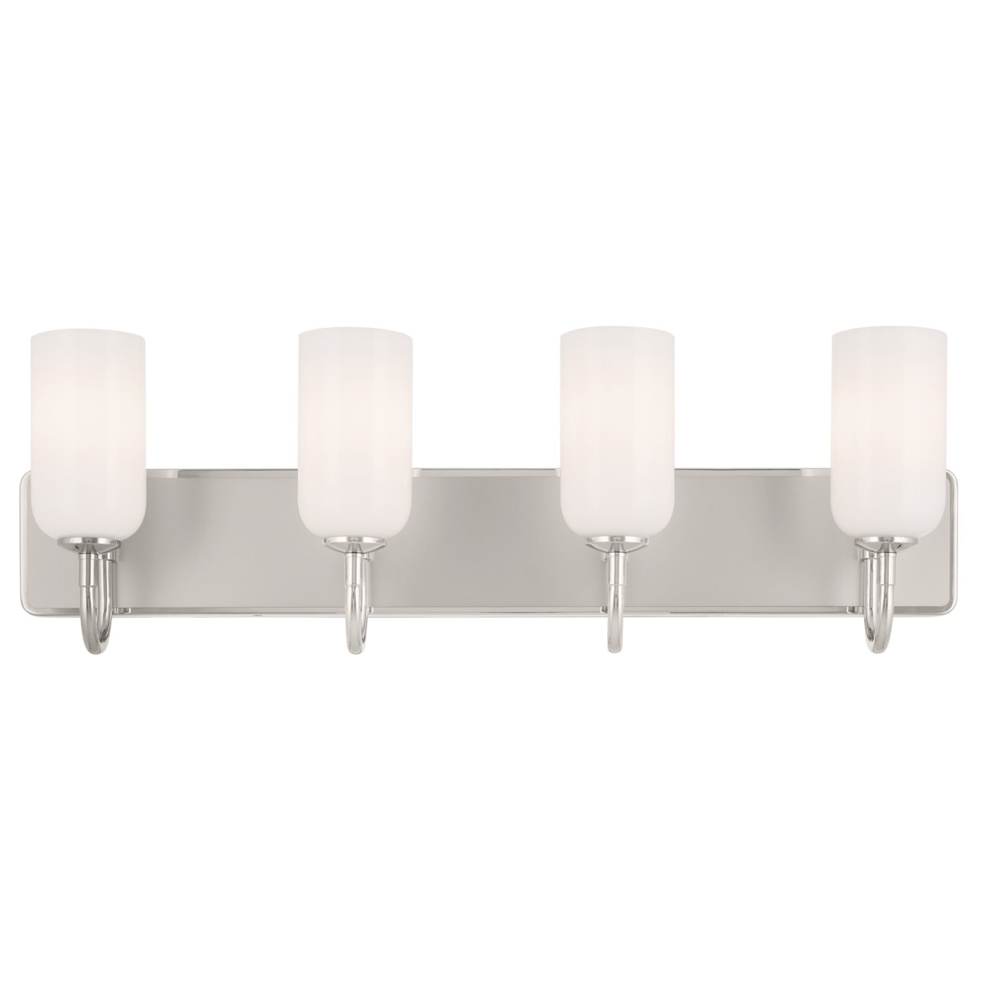 Solia 32" 4-Light Bath Vanity Light, Polished Nickel Finish - Bees Lighting