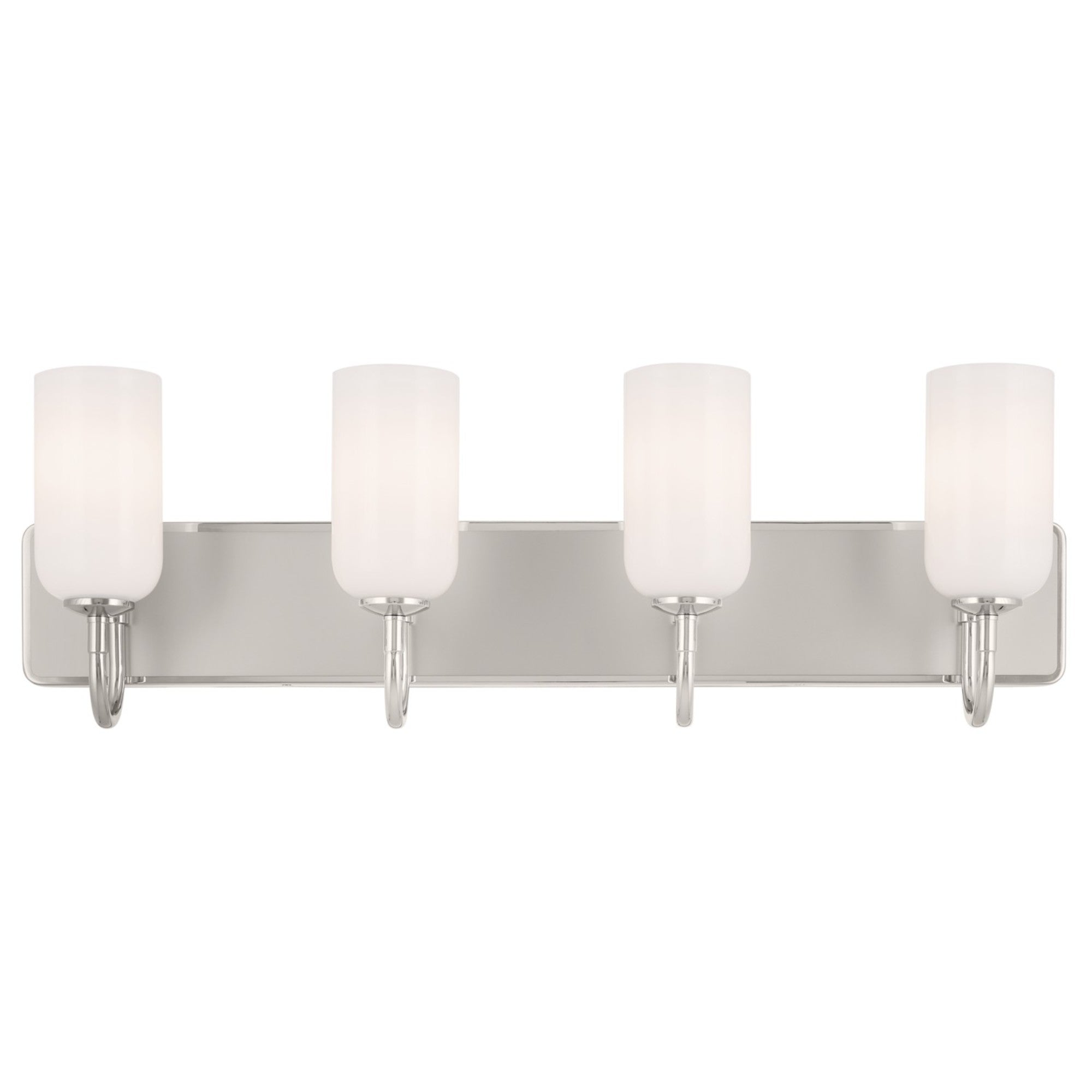 Solia 32" 4-Light Bath Vanity Light, Polished Nickel Finish - Bees Lighting