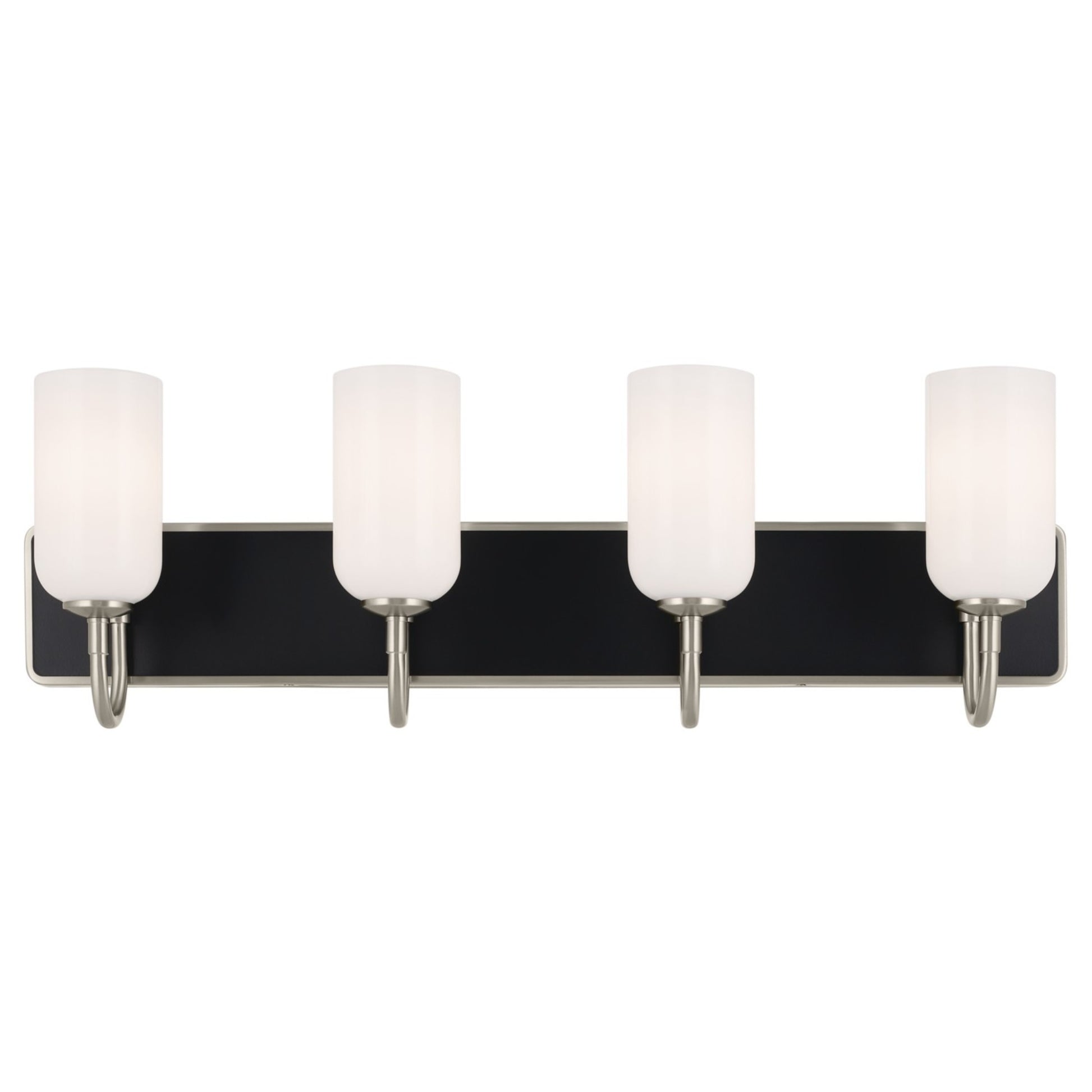 Solia 32" 4-Light Bath Vanity Light, Brushed Nickel Finish - Bees Lighting