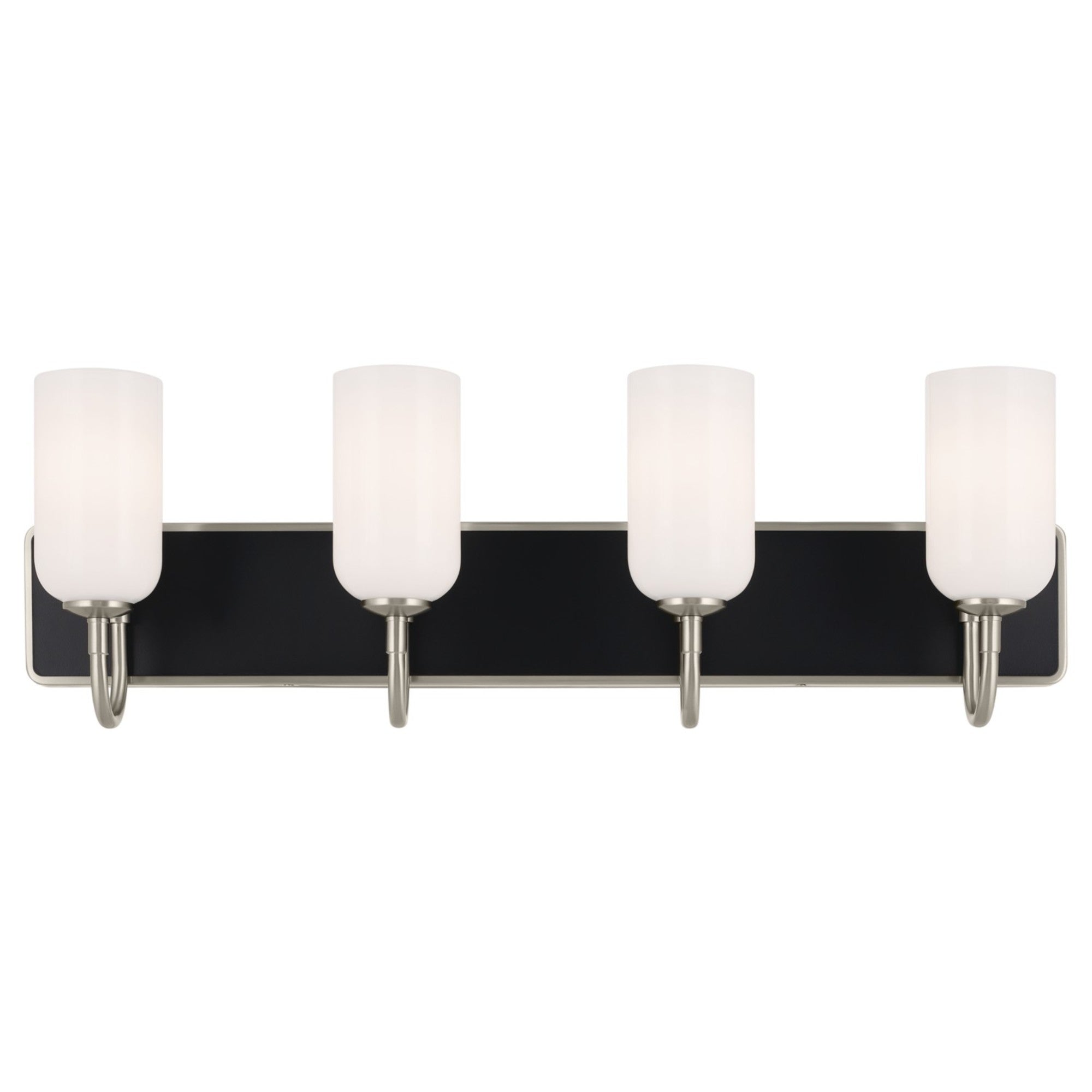 Solia 32" 4-Light Bath Vanity Light, Brushed Nickel Finish - Bees Lighting