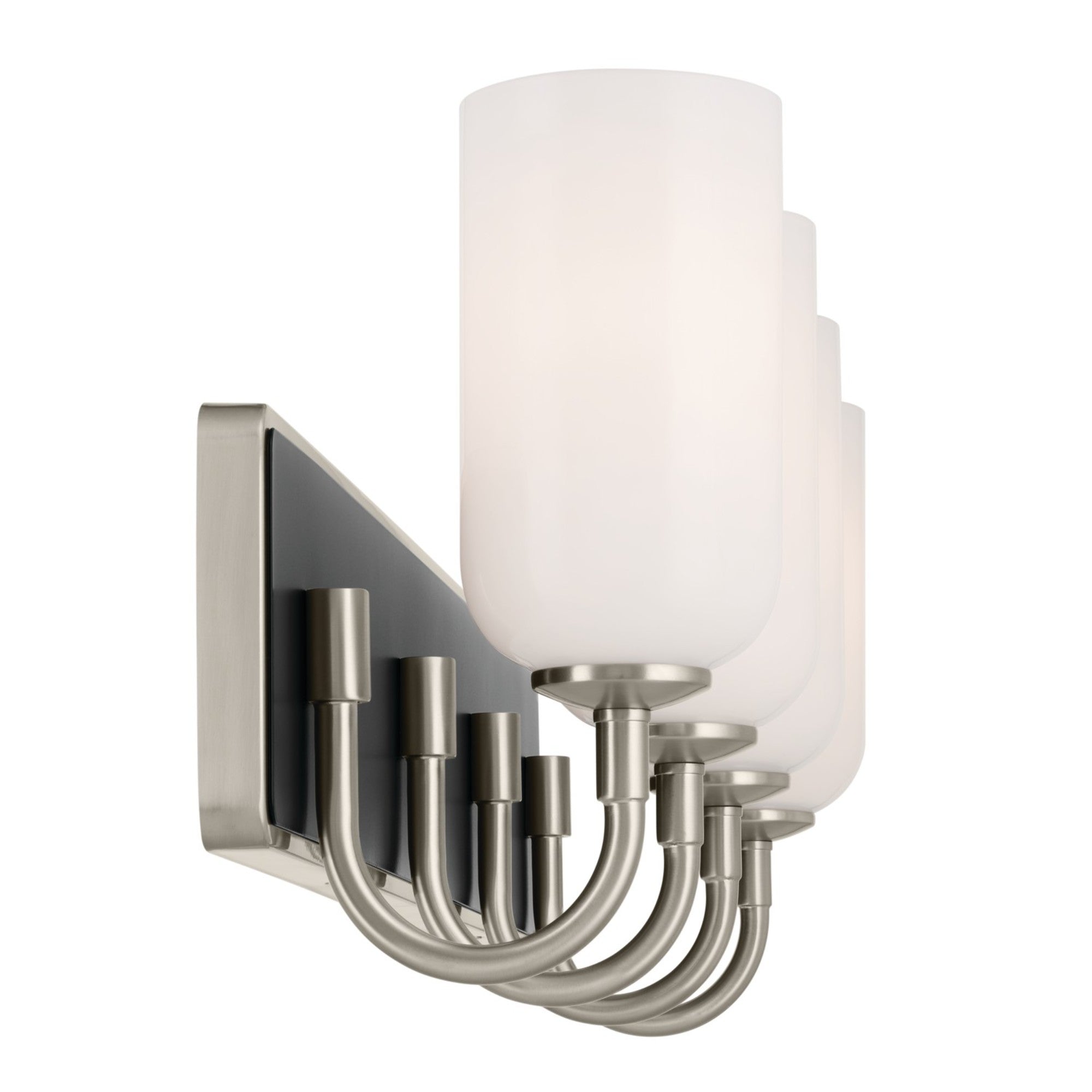 Solia 32" 4-Light Bath Vanity Light, Brushed Nickel Finish - Bees Lighting