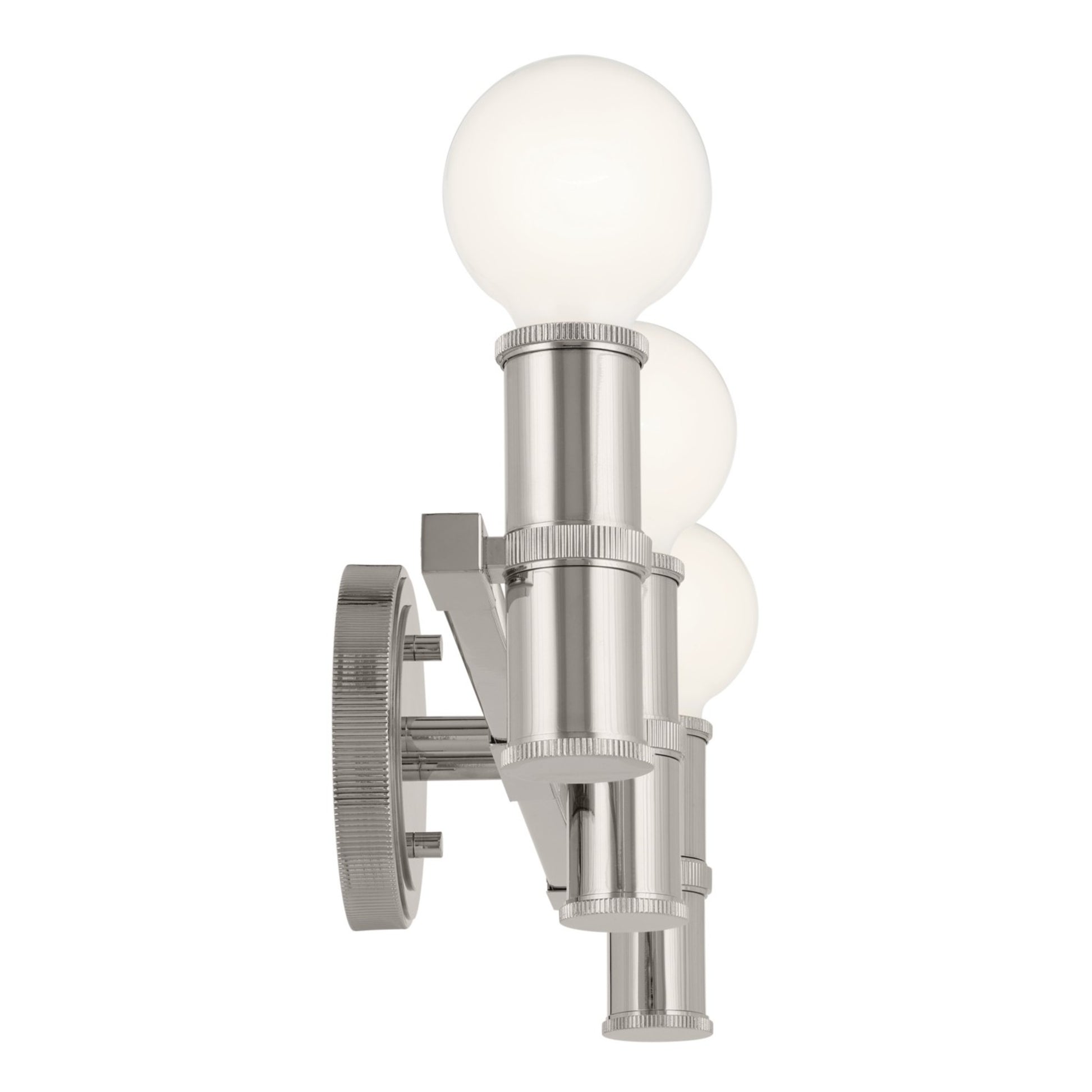 Torche 24" 3-Light Bath Vanity Light, Polished Nickel Finish - Bees Lighting