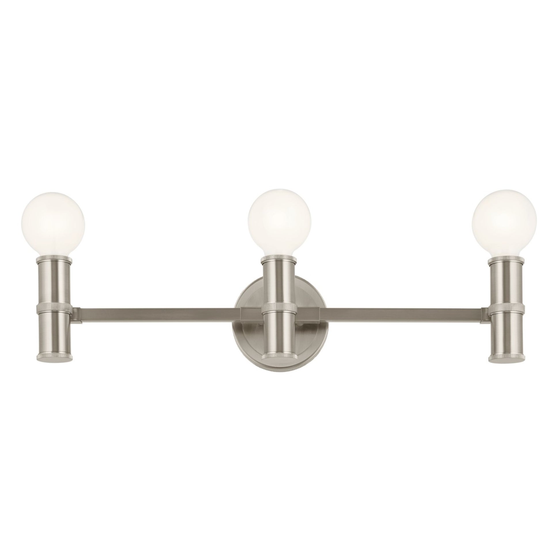 Torche 24" 3-Light Bath Vanity Light, Brushed Nickel Finish - Bees Lighting