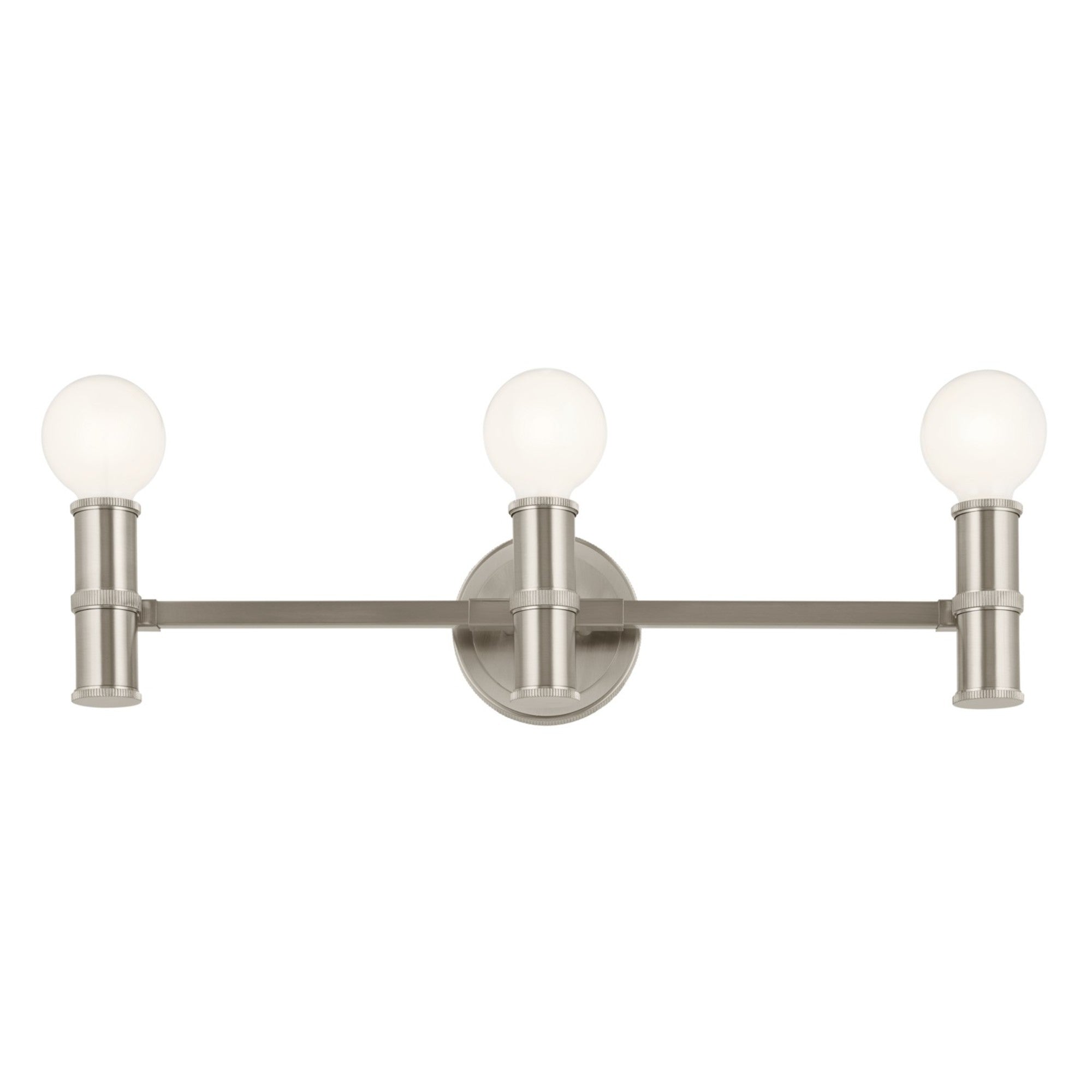 Torche 24" 3-Light Bath Vanity Light, Brushed Nickel Finish - Bees Lighting