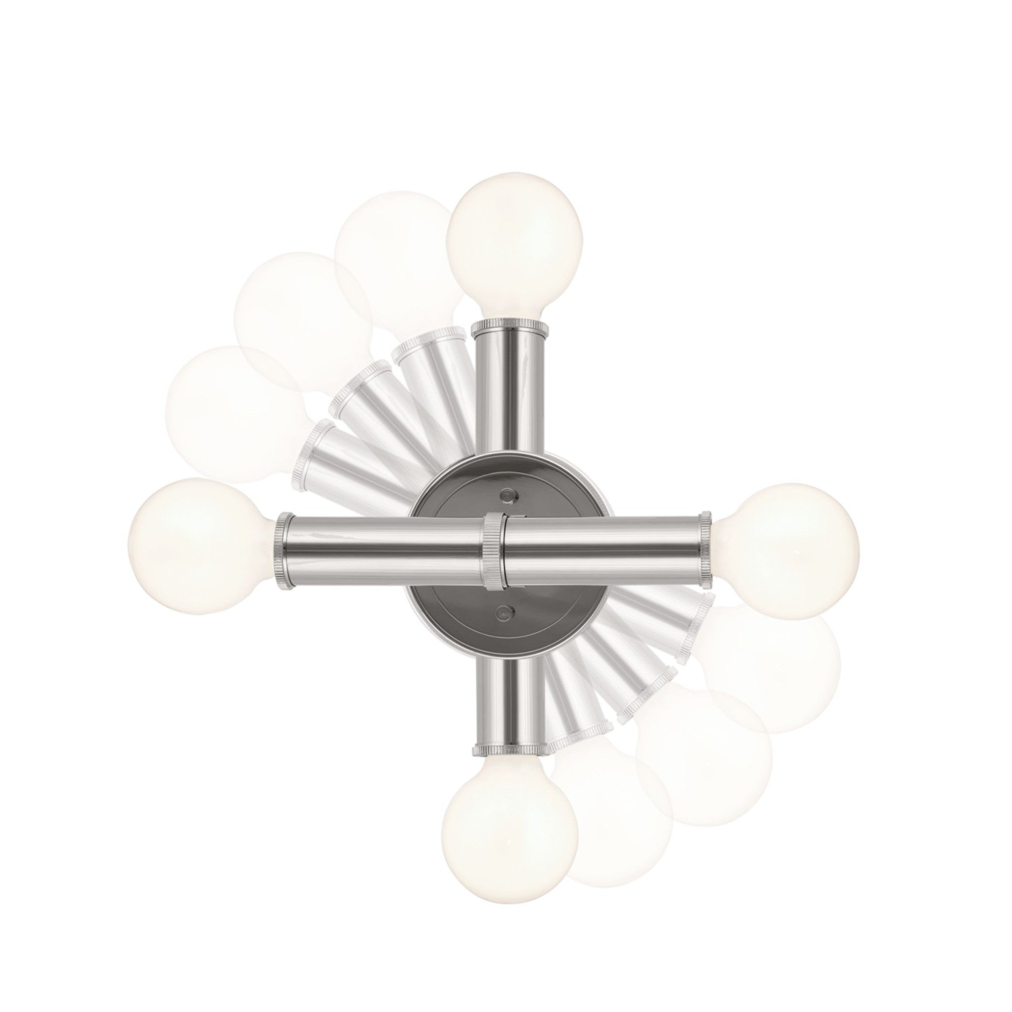 Torche 10" 2-Light Wall Sconce, Polished Nickel Finish - Bees Lighting