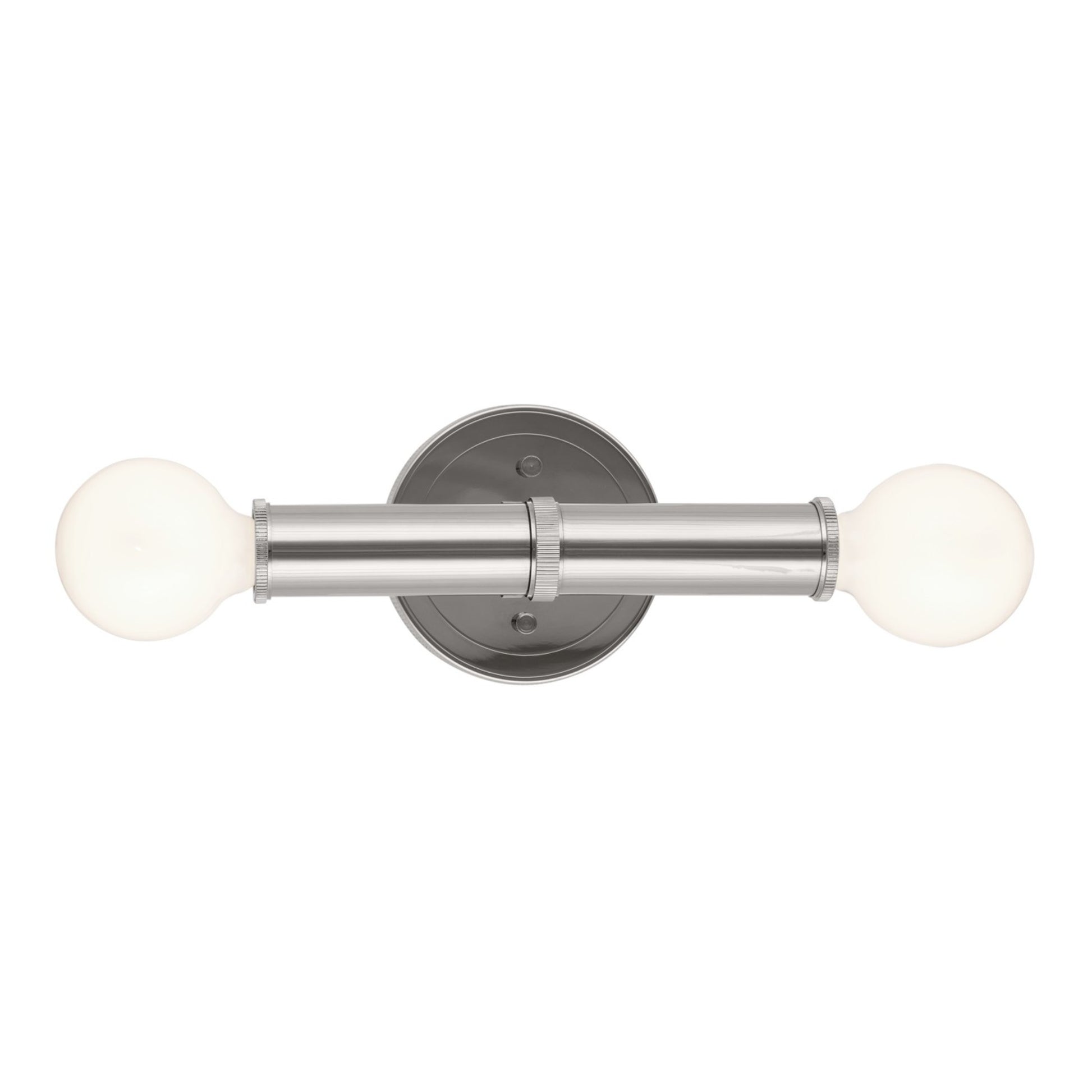 Torche 10" 2-Light Wall Sconce, Polished Nickel Finish - Bees Lighting