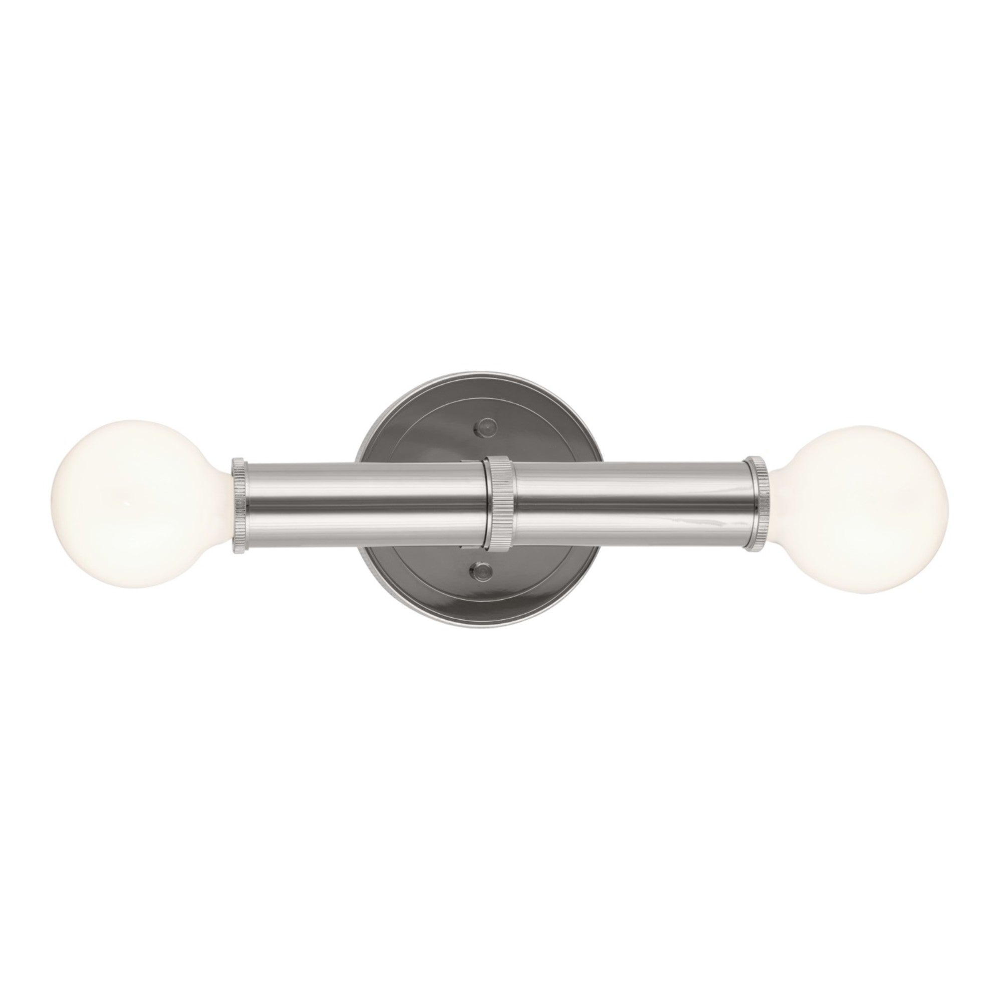 Torche 10" 2-Light Wall Sconce, Polished Nickel Finish - Bees Lighting
