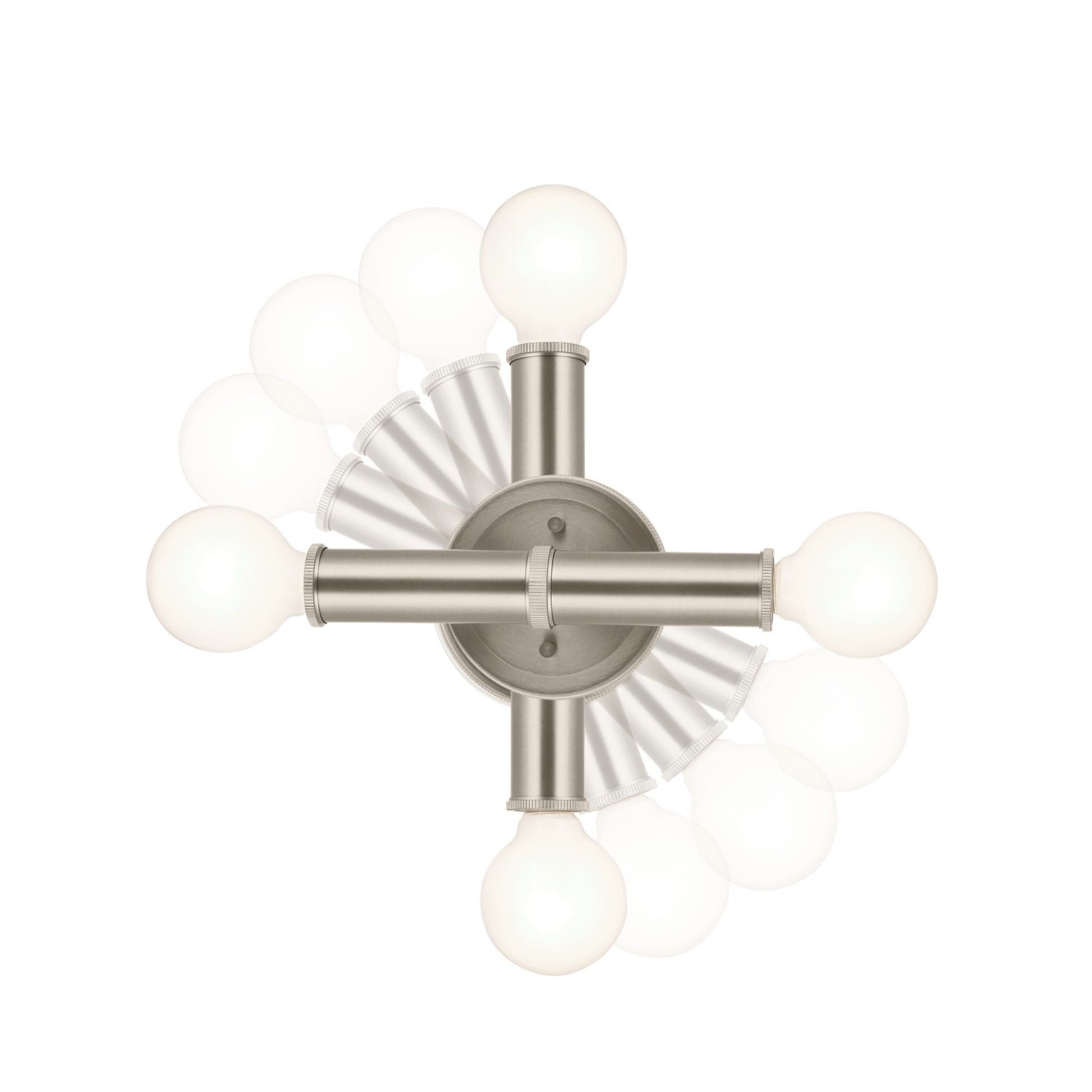 Torche 10" 2-Light Wall Sconce, Brushed Nickel Finish - Bees Lighting