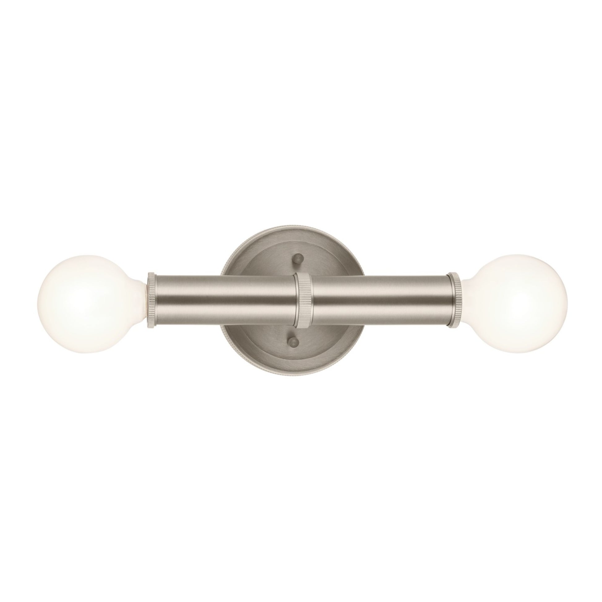 Torche 10" 2-Light Wall Sconce, Brushed Nickel Finish - Bees Lighting