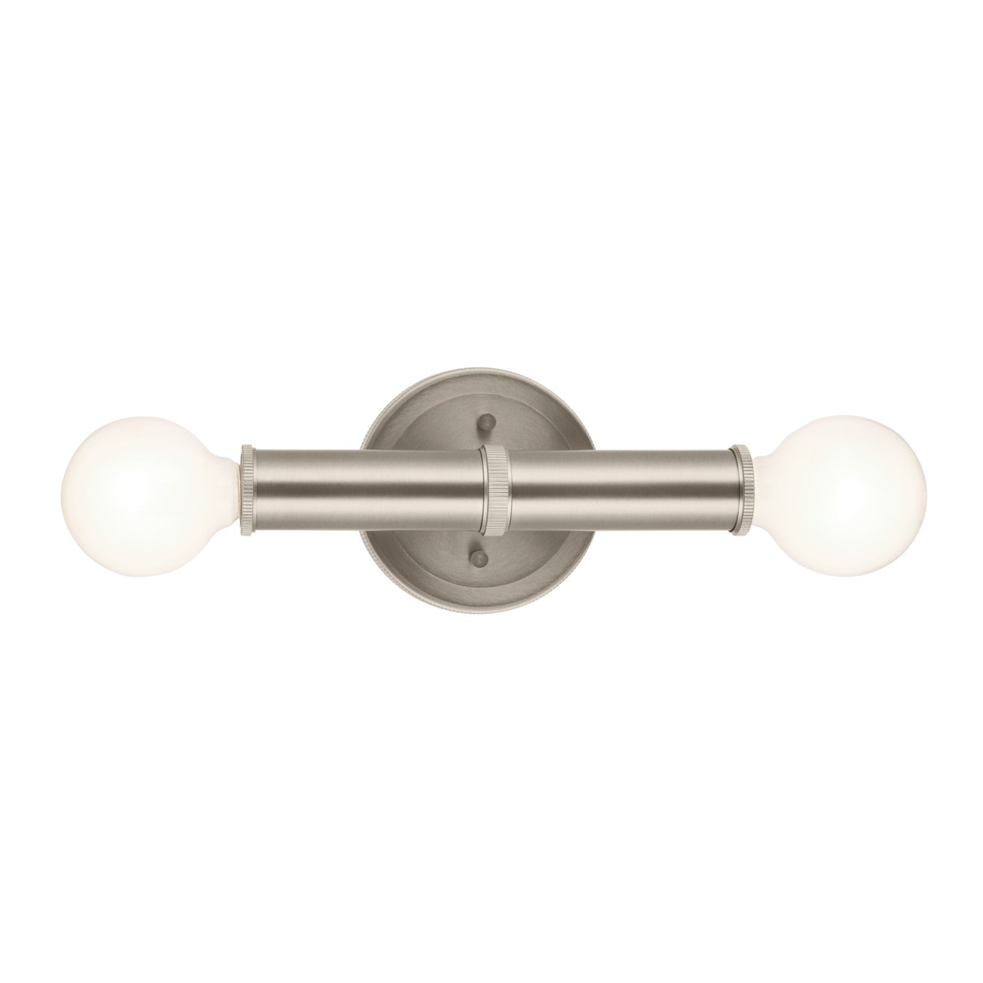 Torche 10" 2-Light Wall Sconce, Brushed Nickel Finish - Bees Lighting