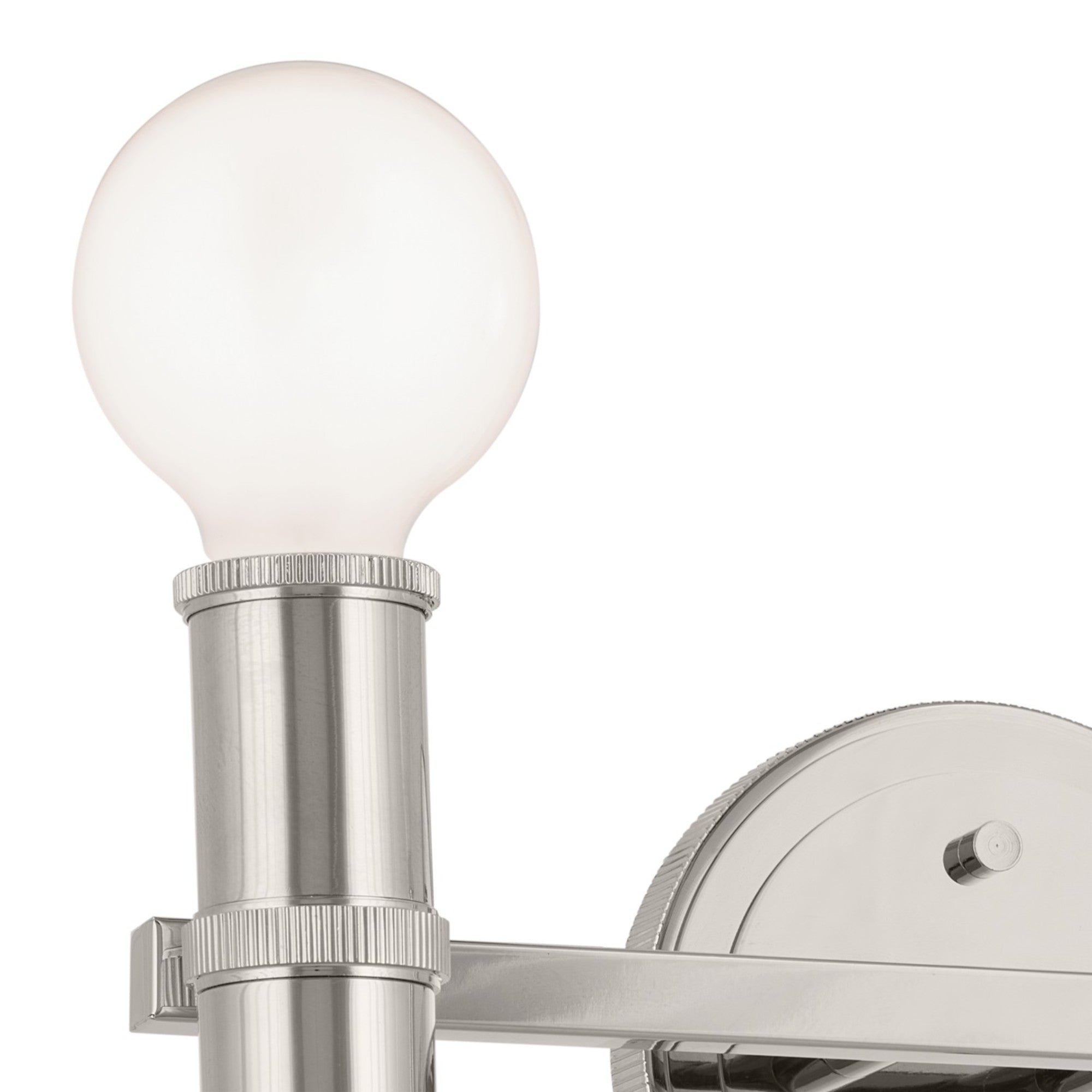 Torche 13" 2-Light Bath Vanity Light, Polished Nickel Finish - Bees Lighting