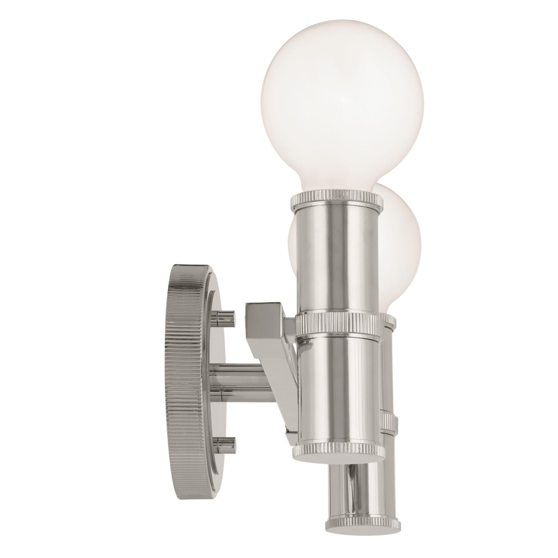 Torche 13" 2-Light Bath Vanity Light, Polished Nickel Finish - Bees Lighting