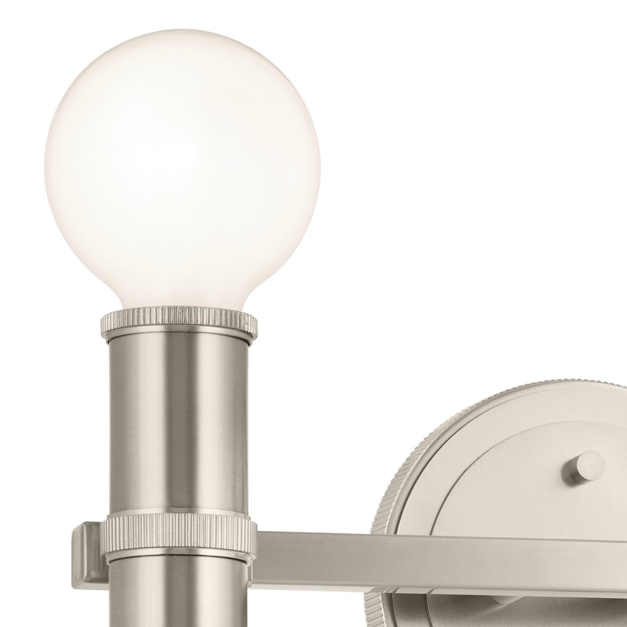 Torche 13" 2-Light Bath Vanity Light, Brushed Nickel Finish - Bees Lighting