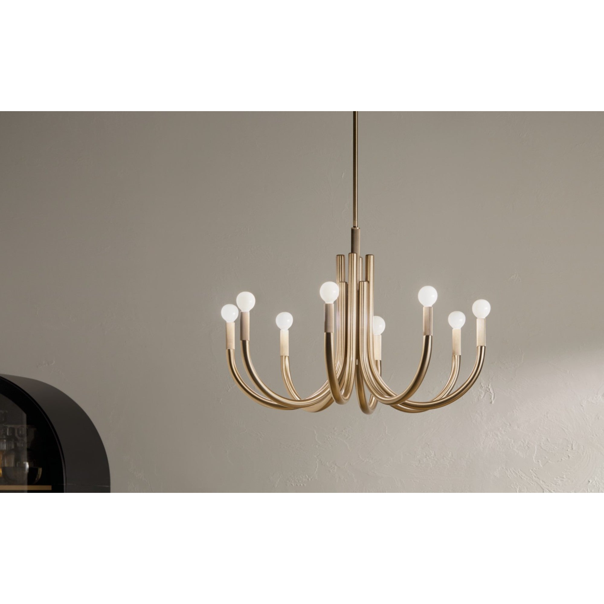 Odensa 29" 8-Light Chandelier, Champagne Bronze Finish - Bees Lighting