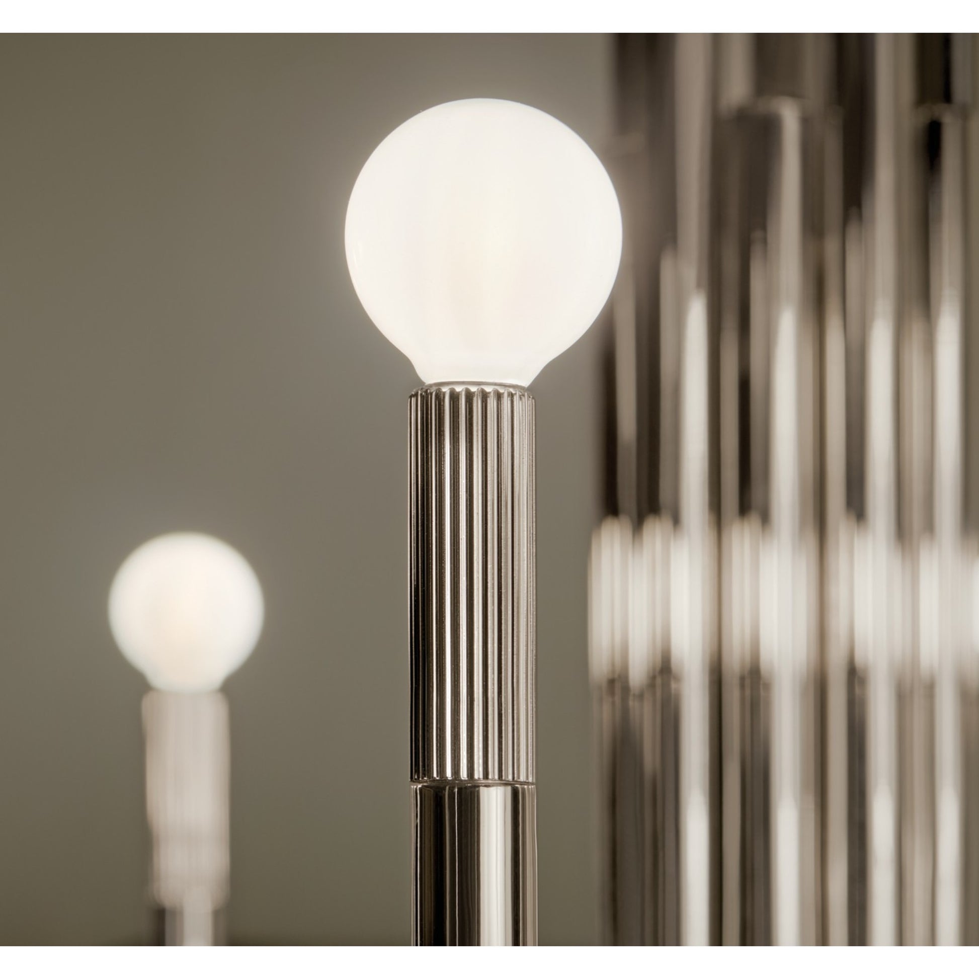 Odensa 40" 10-Light Chandelier, Polished Nickel Finish - Bees Lighting