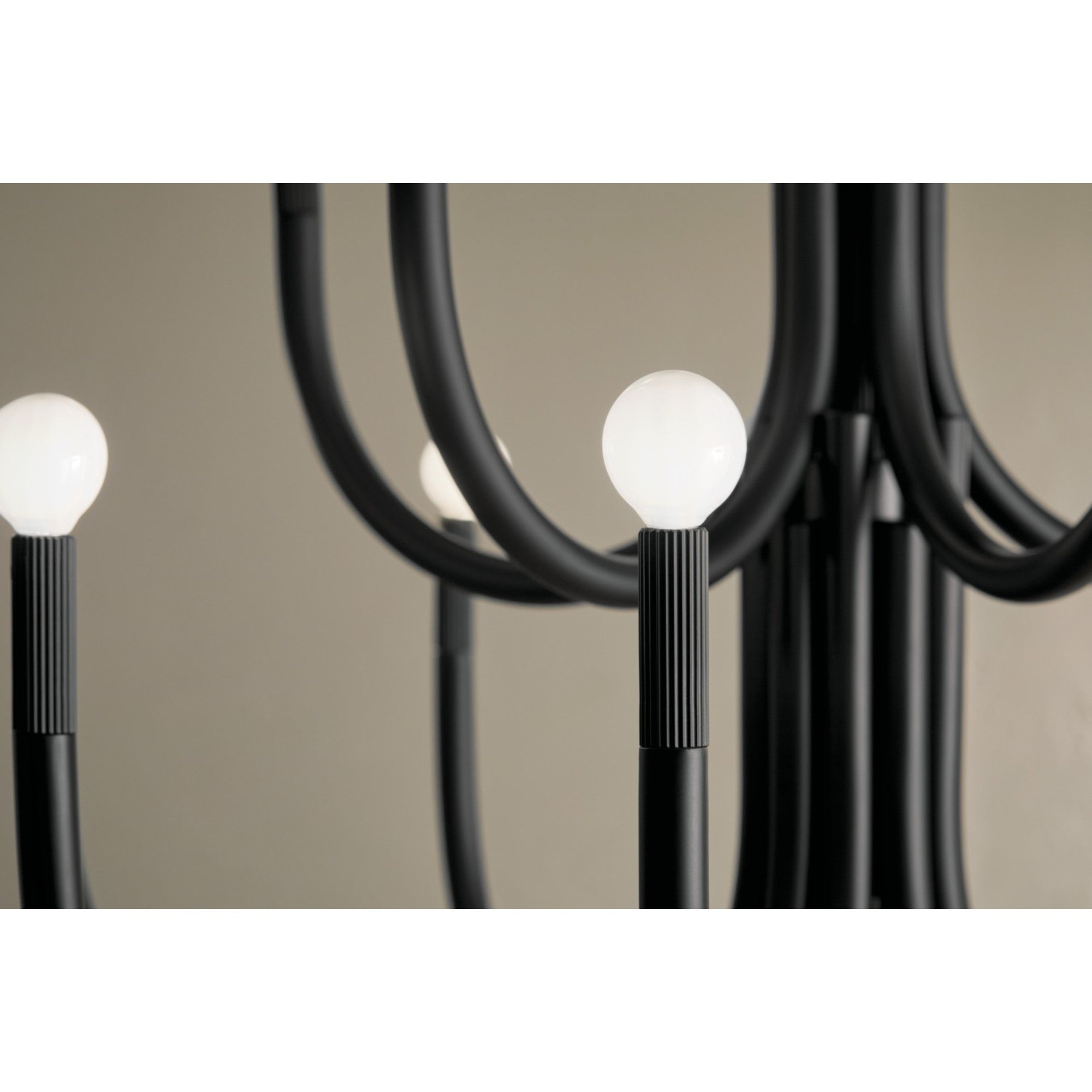 Odensa 40" 15 Light Chandelier, Black Finish - Bees Lighting