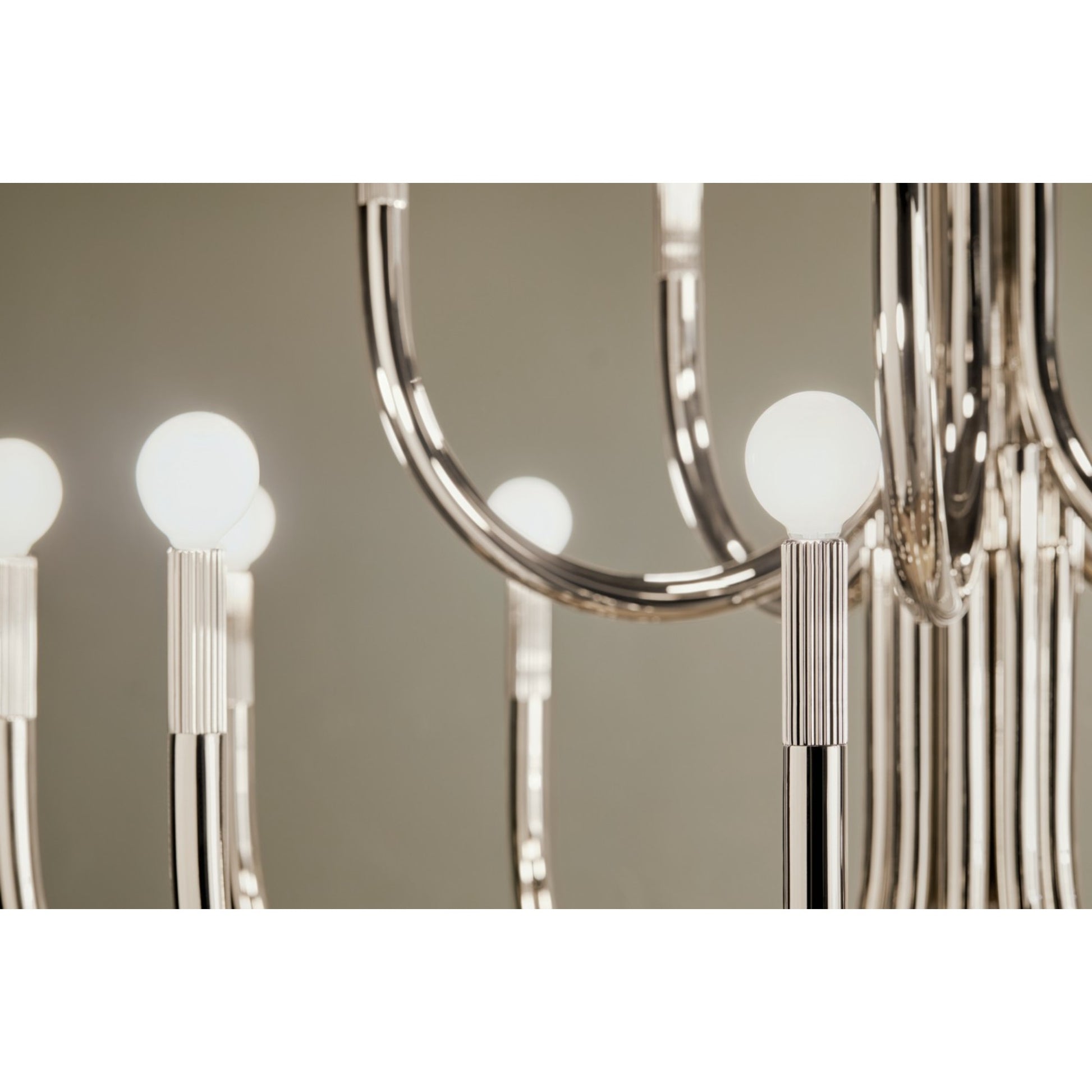 Odensa 40" 15 Light Chandelier, Polished Nickel Finish - Bees Lighting
