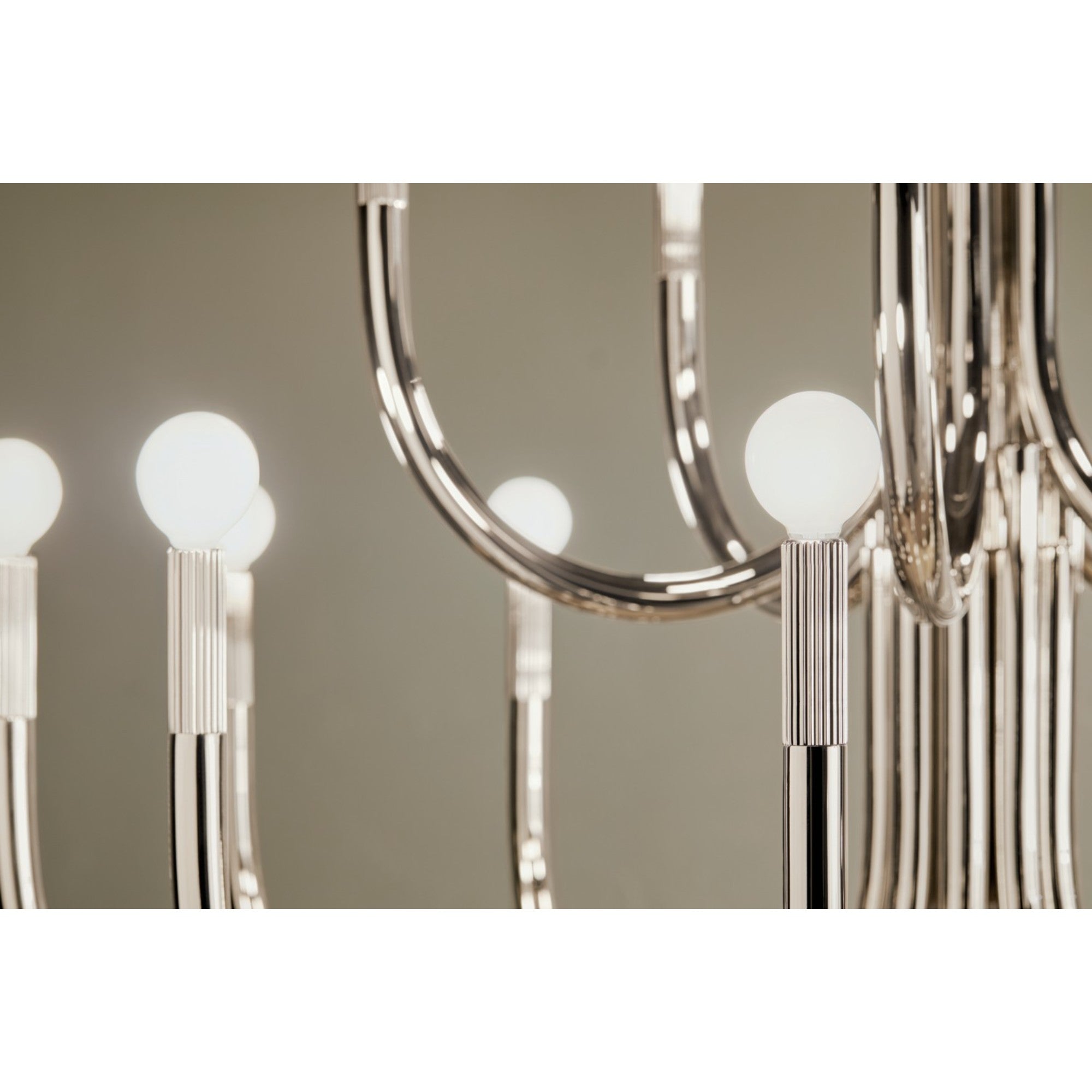 Odensa 40" 15 Light Chandelier, Polished Nickel Finish - Bees Lighting