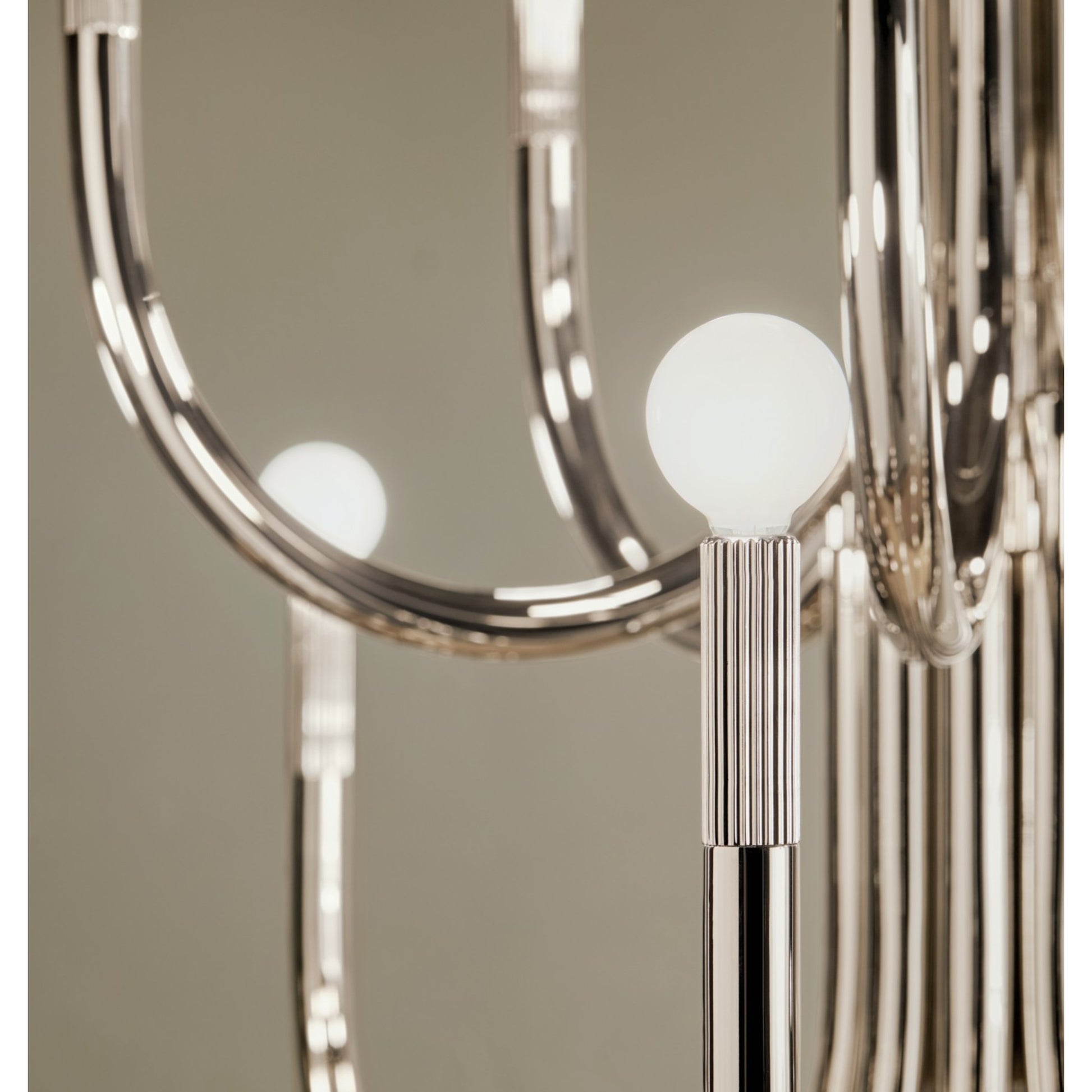 Odensa 40" 15 Light Chandelier, Polished Nickel Finish - Bees Lighting