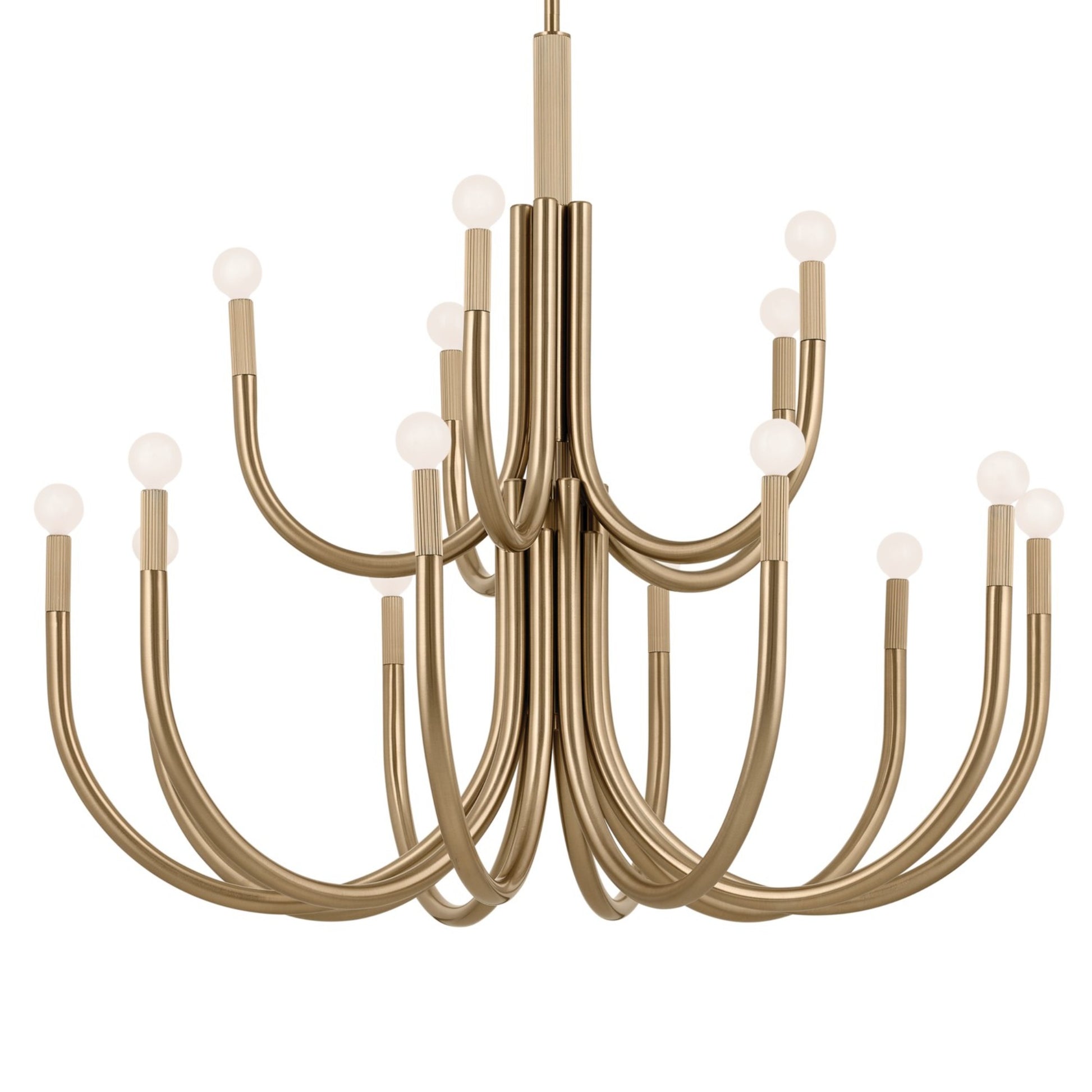 Odensa 40" 15 Light Chandelier, Champagne Bronze Finish - Bees Lighting