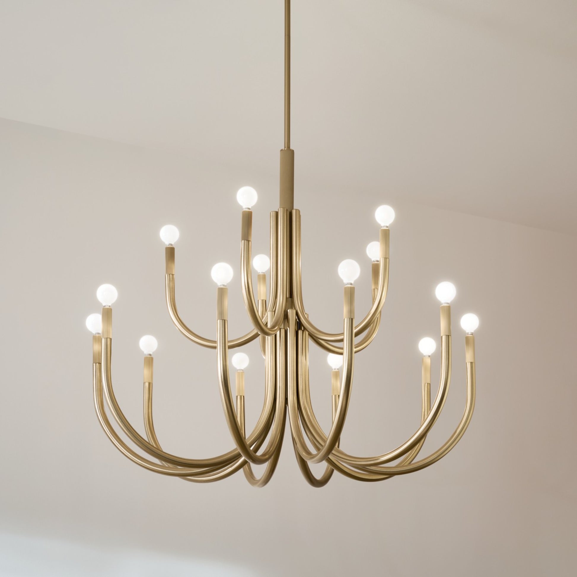 Odensa 40" 15 Light Chandelier, Champagne Bronze Finish - Bees Lighting