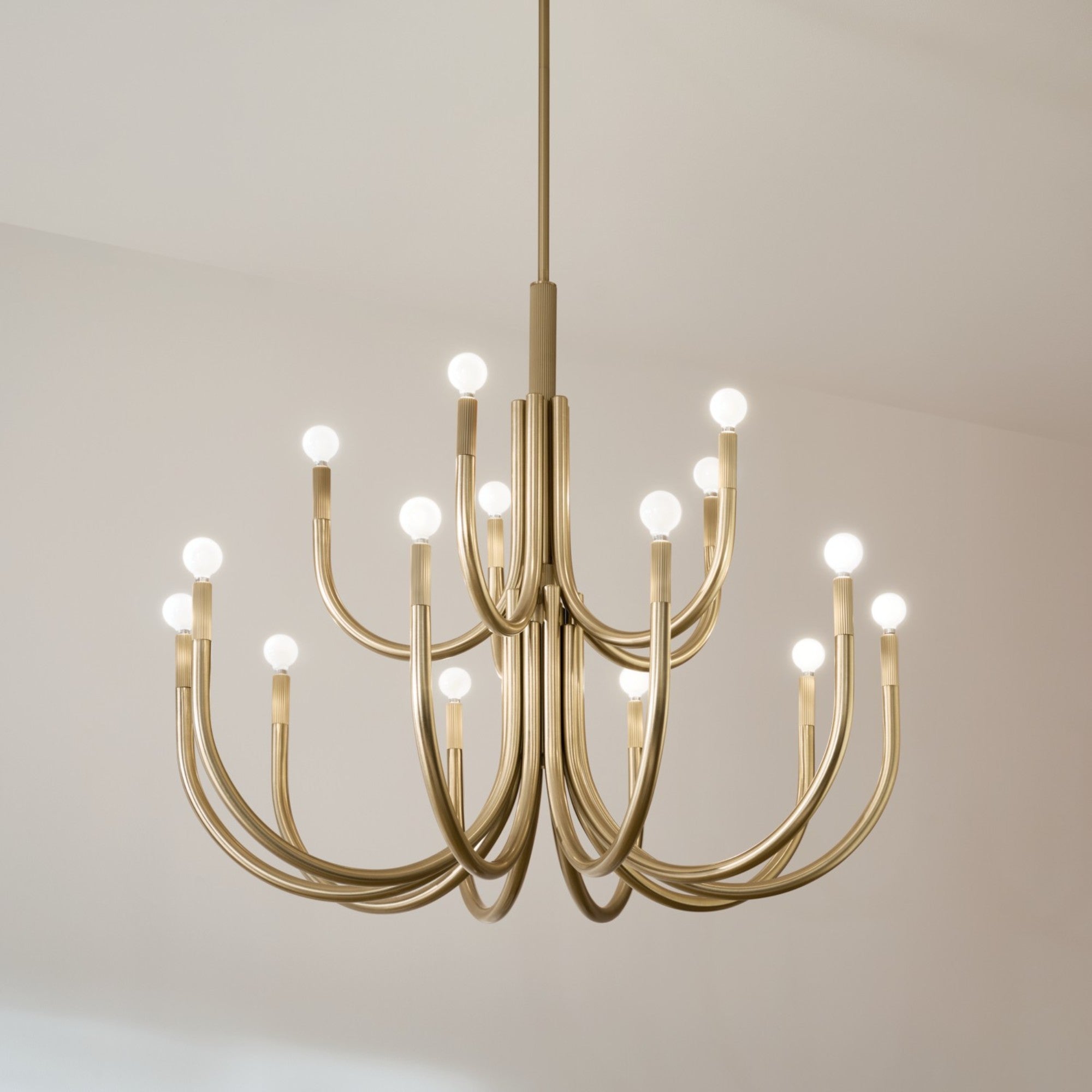 Odensa 40" 15 Light Chandelier, Champagne Bronze Finish - Bees Lighting