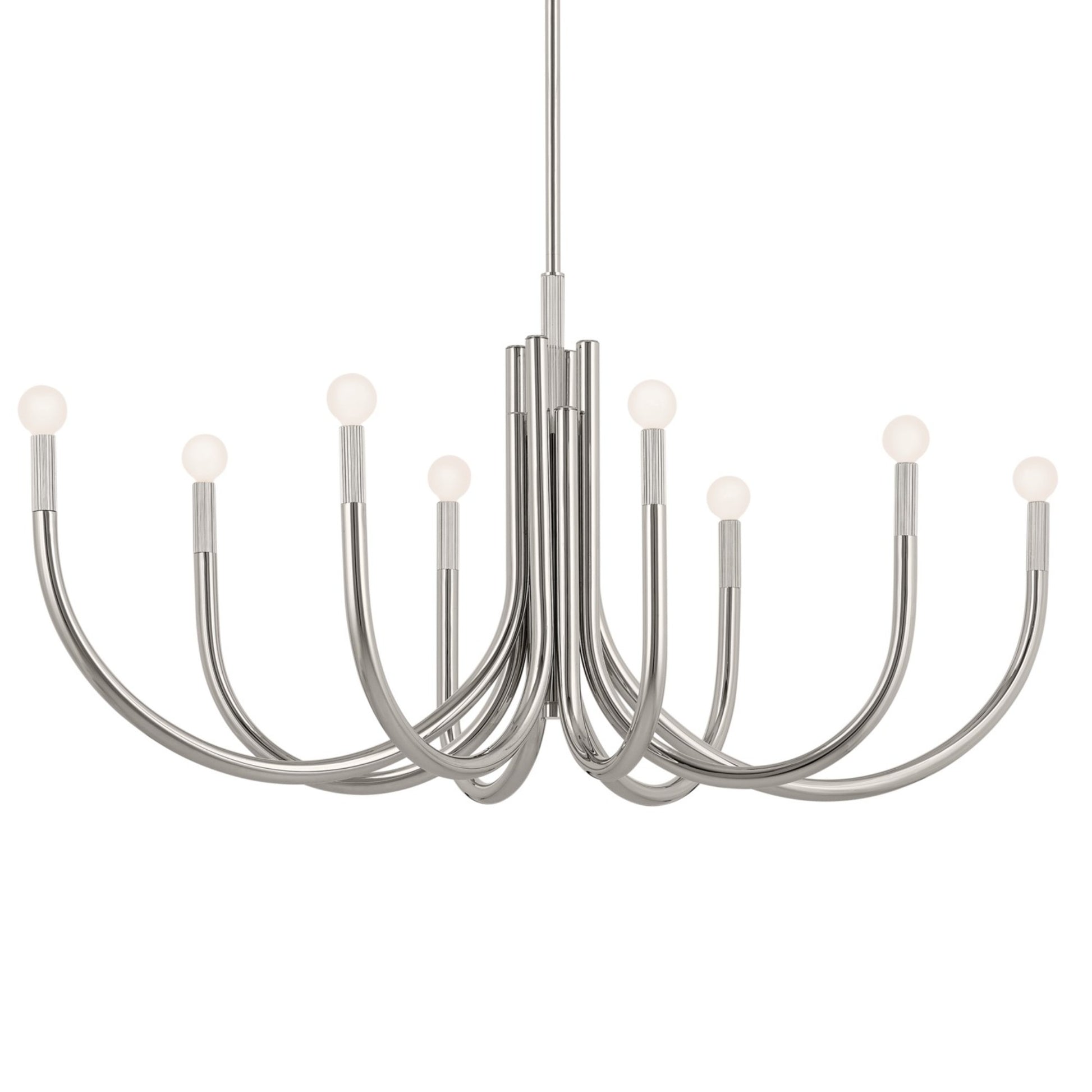 Odensa 46" 8-Light Chandelier, Polished Nickel Finish - Bees Lighting