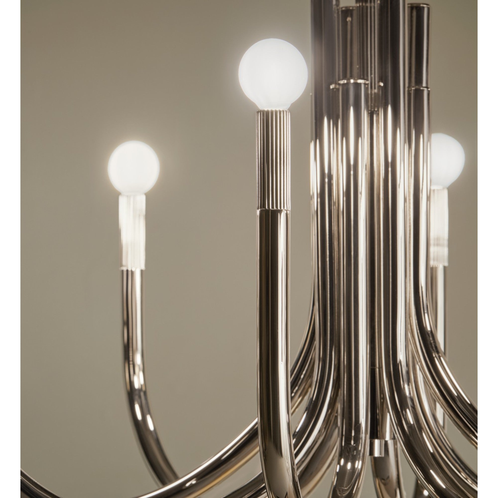 Odensa 46" 8-Light Chandelier, Polished Nickel Finish - Bees Lighting