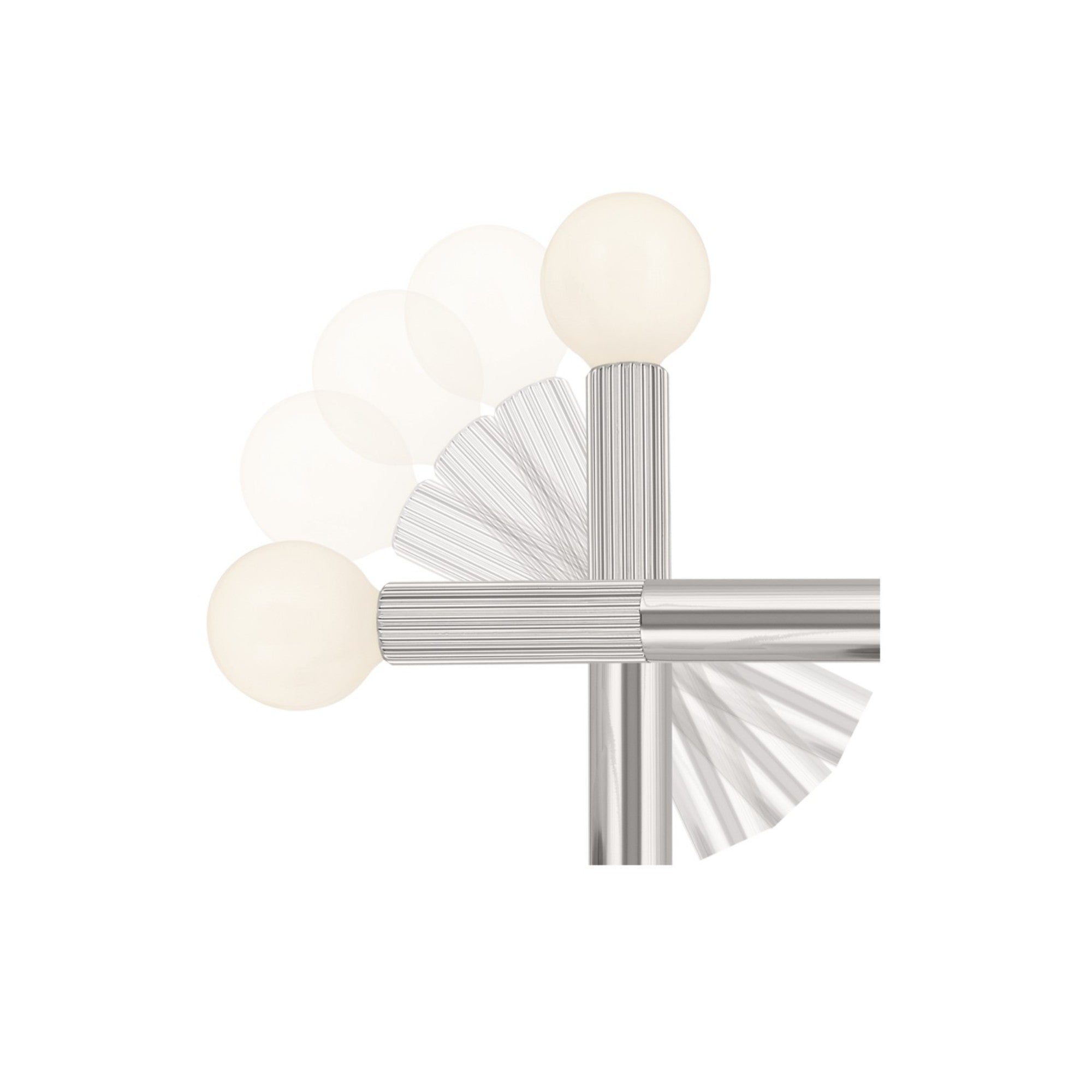 Odensa 17" 2-Light Wall Sconce, Polished Nickel Finish - Bees Lighting