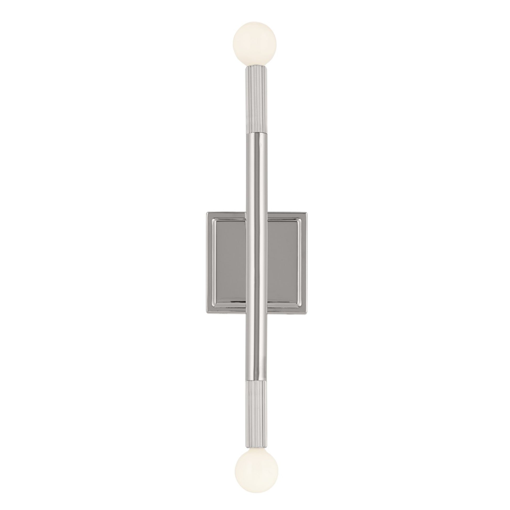 Odensa 17" 2-Light Wall Sconce, Polished Nickel Finish - Bees Lighting