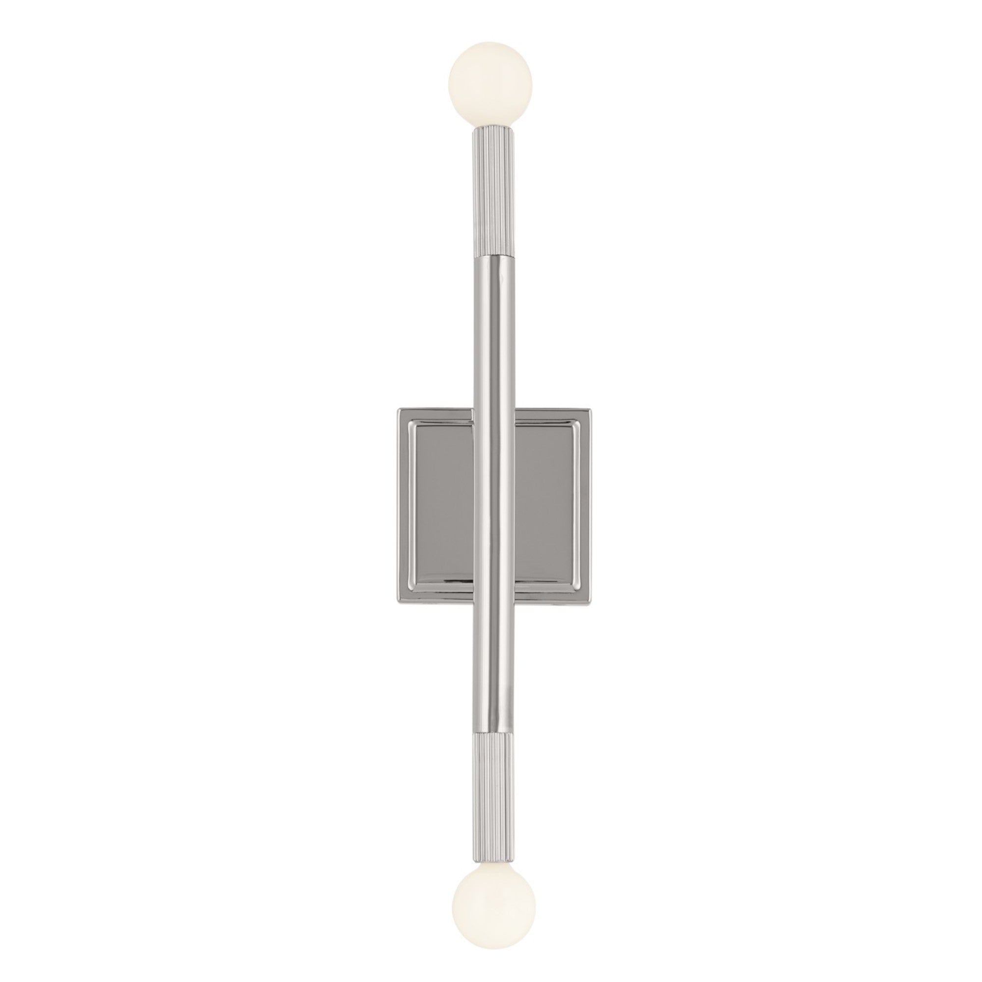 Odensa 17" 2-Light Wall Sconce, Polished Nickel Finish - Bees Lighting