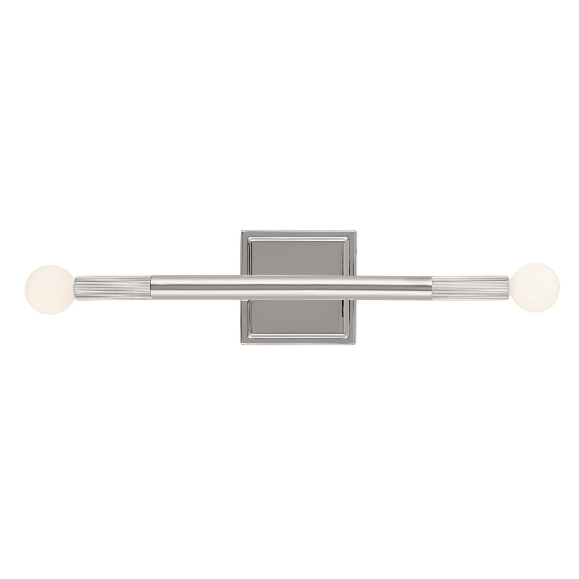 Odensa 17" 2-Light Wall Sconce, Polished Nickel Finish - Bees Lighting