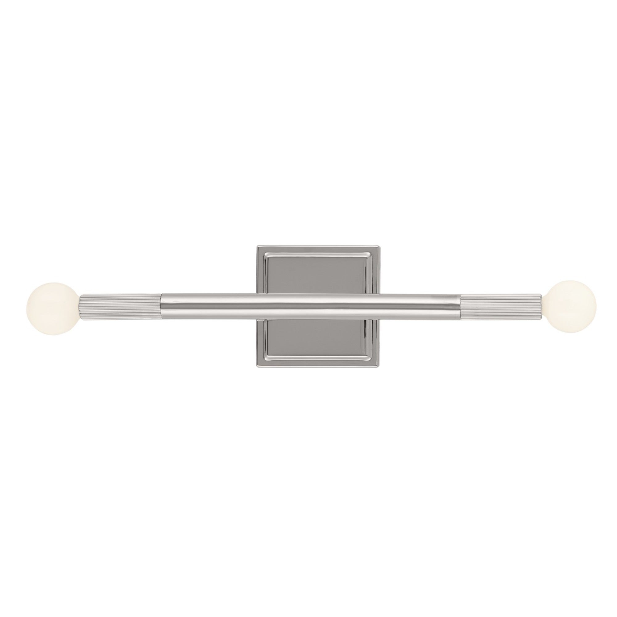 Odensa 17" 2-Light Wall Sconce, Polished Nickel Finish - Bees Lighting