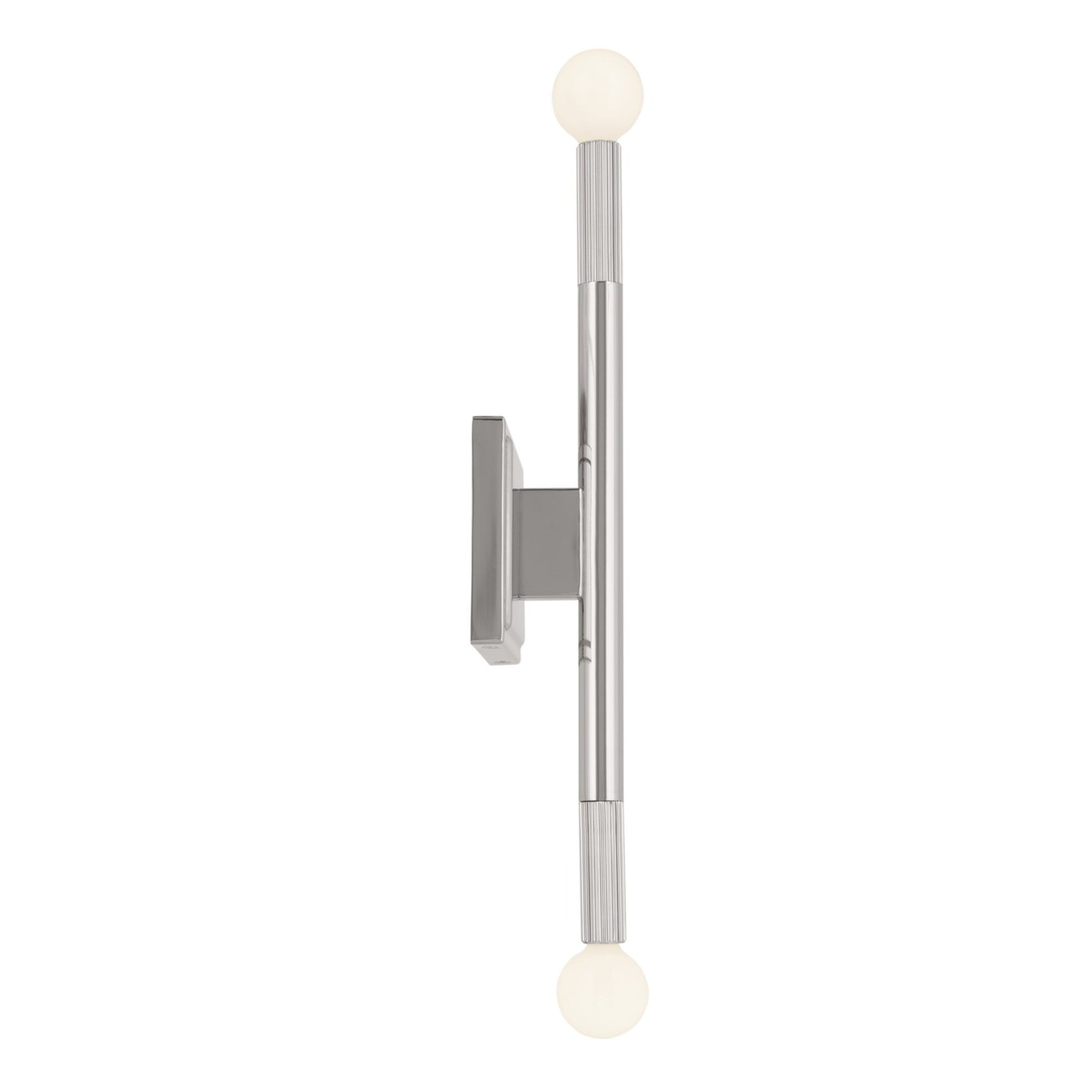 Odensa 17" 2-Light Wall Sconce, Polished Nickel Finish - Bees Lighting