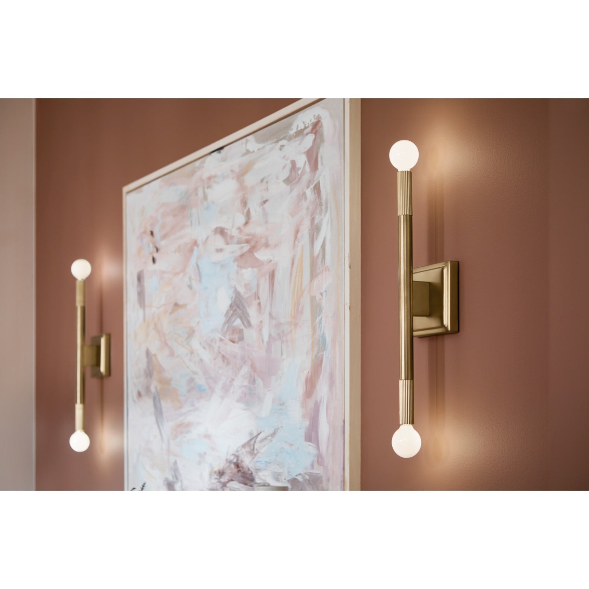 Odensa 17" 2-Light Wall Sconce, Champagne Bronze Finish - Bees Lighting