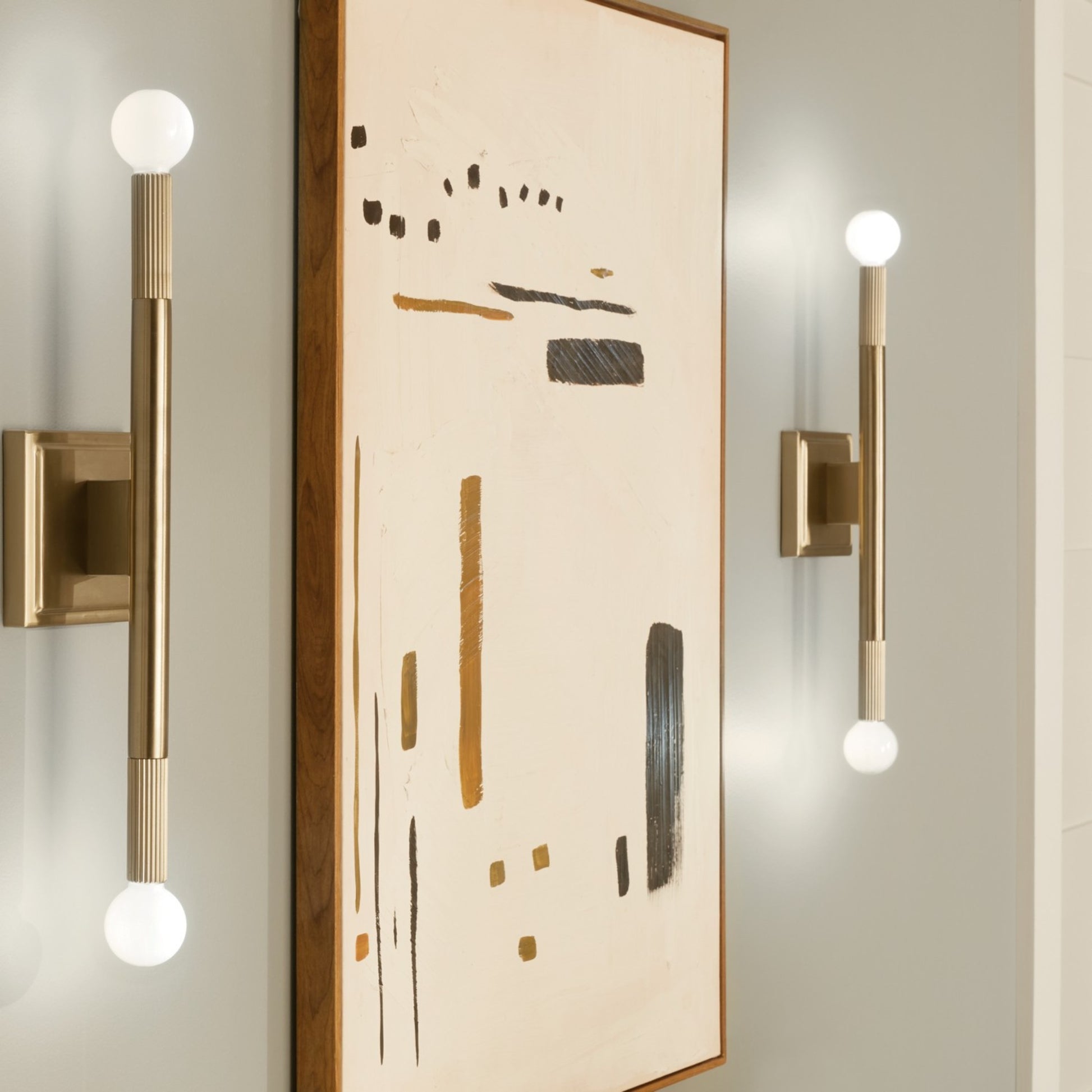 Odensa 17" 2-Light Wall Sconce, Champagne Bronze Finish - Bees Lighting
