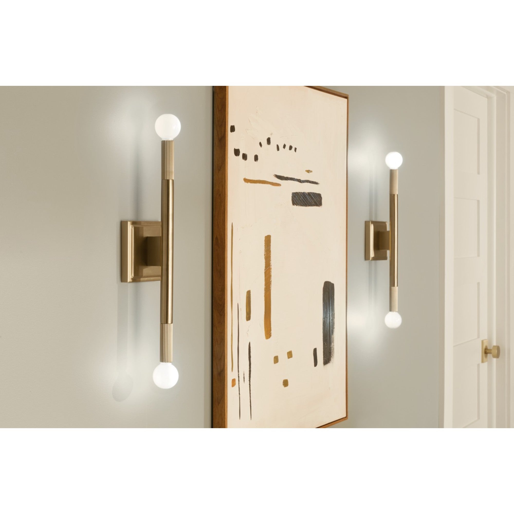 Odensa 17" 2-Light Wall Sconce, Champagne Bronze Finish - Bees Lighting