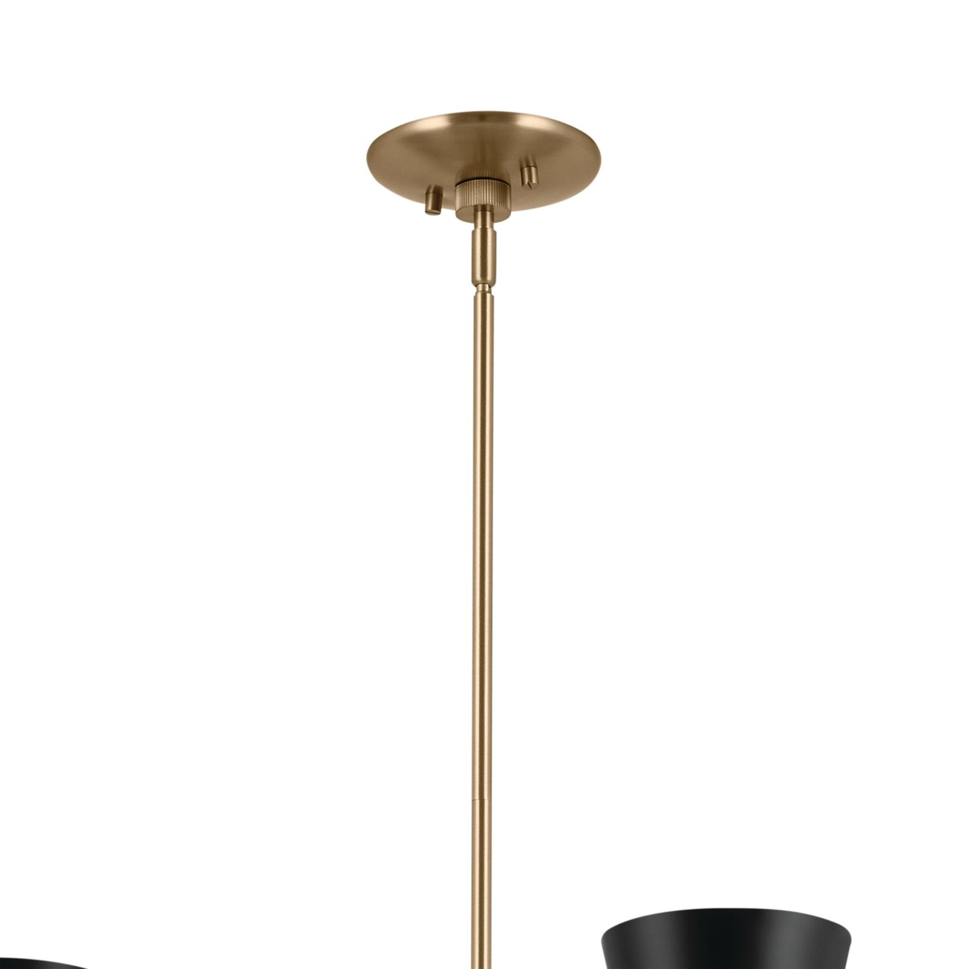 Phix 39" 12-Light Chandelier, Champagne Bronze & Black Finish - Bees Lighting