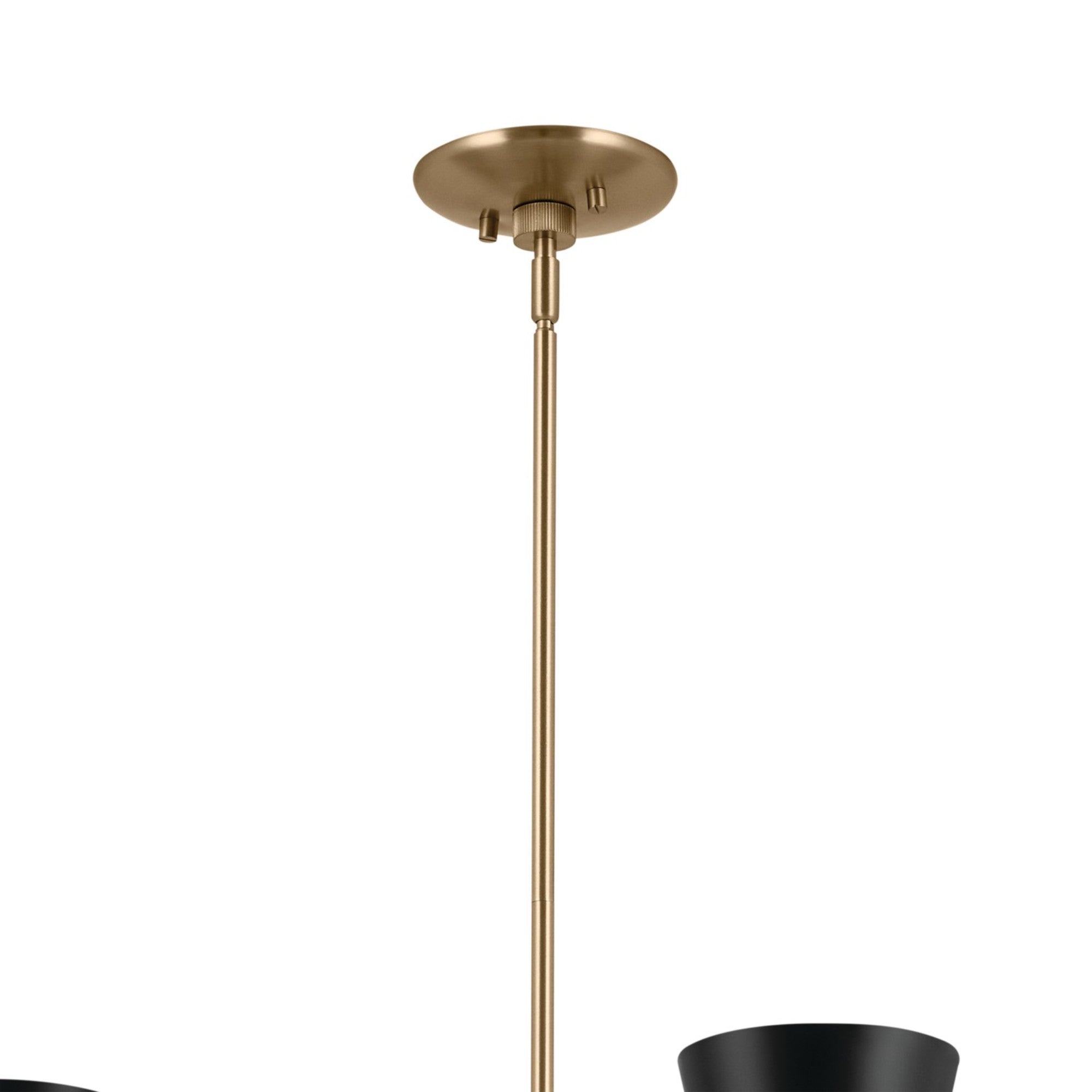 Phix 39" 12-Light Chandelier, Champagne Bronze & Black Finish - Bees Lighting