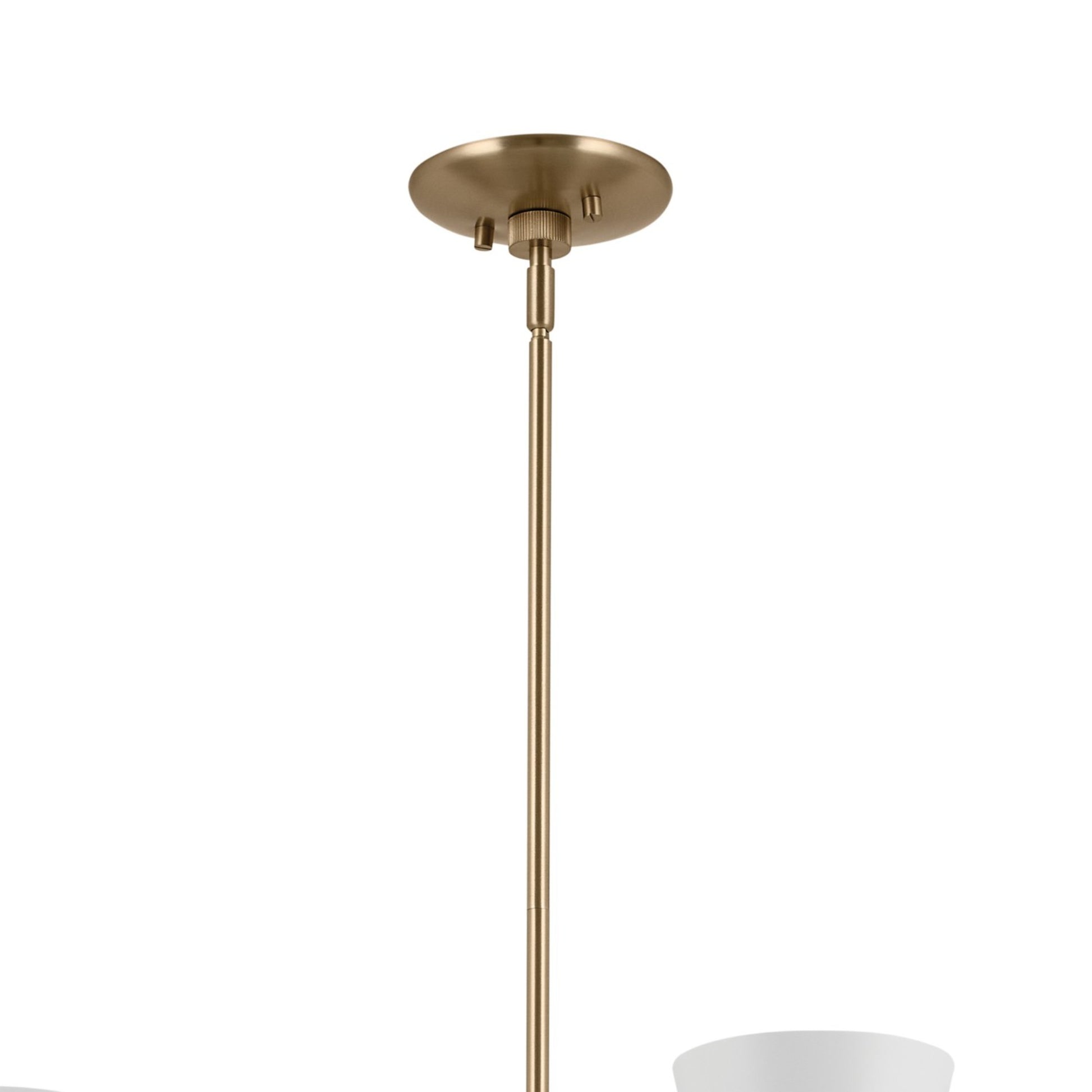 Phix 39" 12-Light Chandelier, Champagne Bronze & White Finish - Bees Lighting