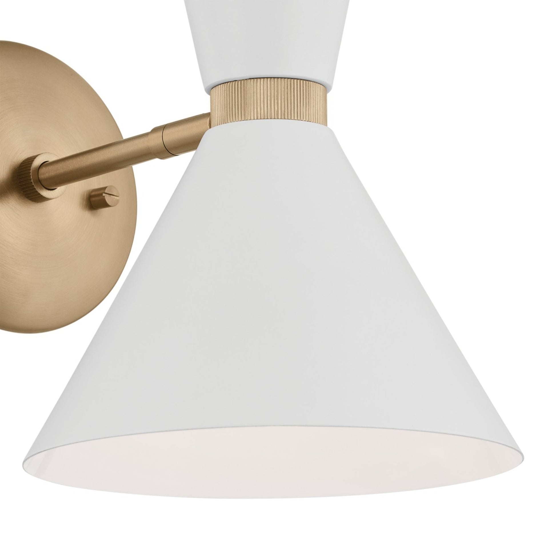 Phix 14" 2-Light Wall Sconce, Champagne Bronze Finish & White Finish - Bees Lighting