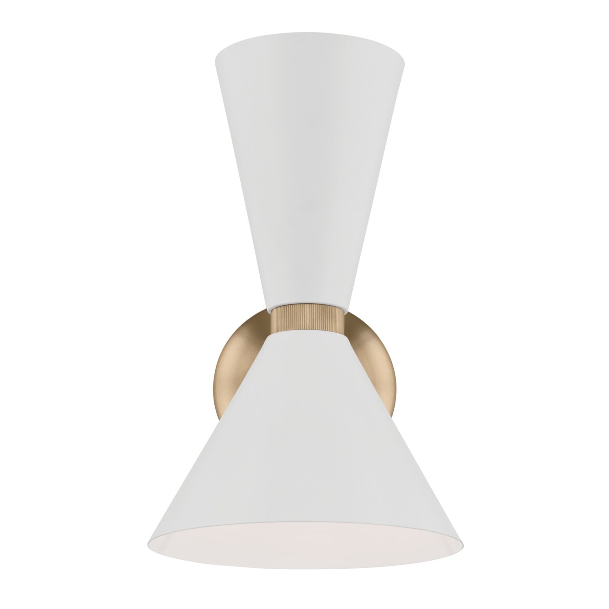 Phix 14" 2-Light Wall Sconce, Champagne Bronze Finish & White Finish - Bees Lighting