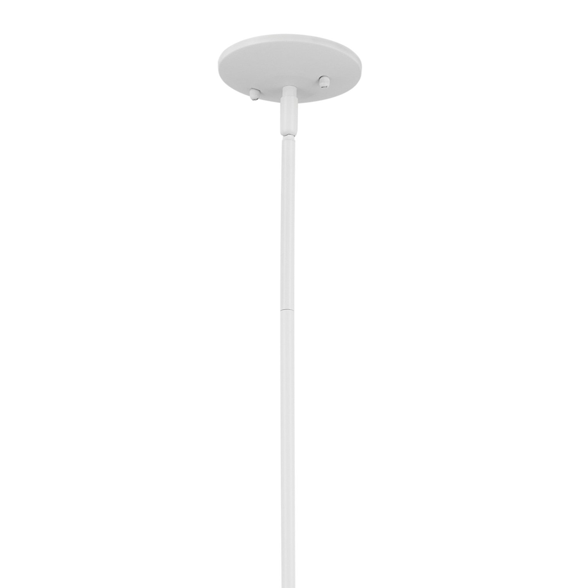 Deela 28" 6-Light Chandelier, White Finish - Bees Lighting