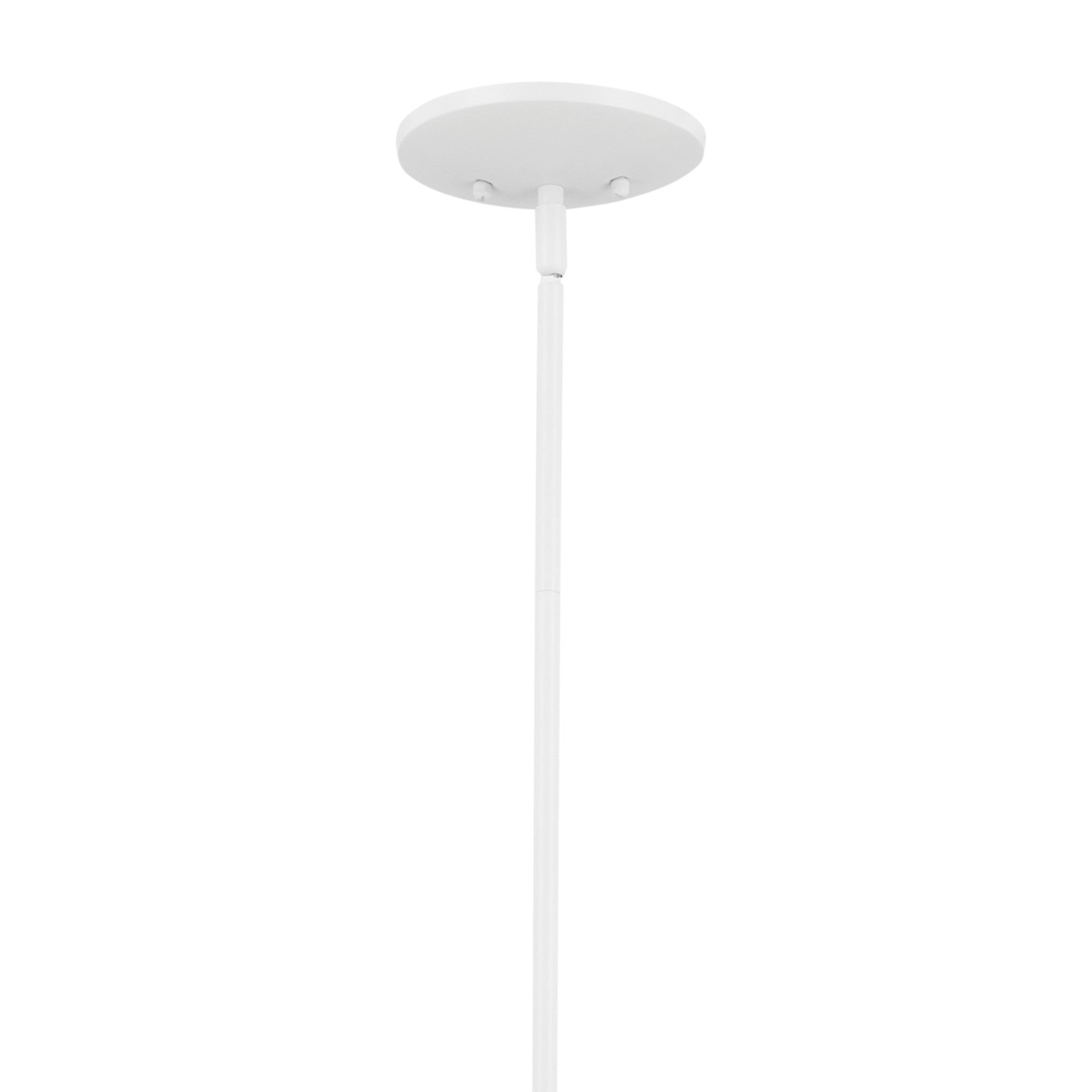 Deela 36" 8-Light Chandelier, White Finish - Bees Lighting