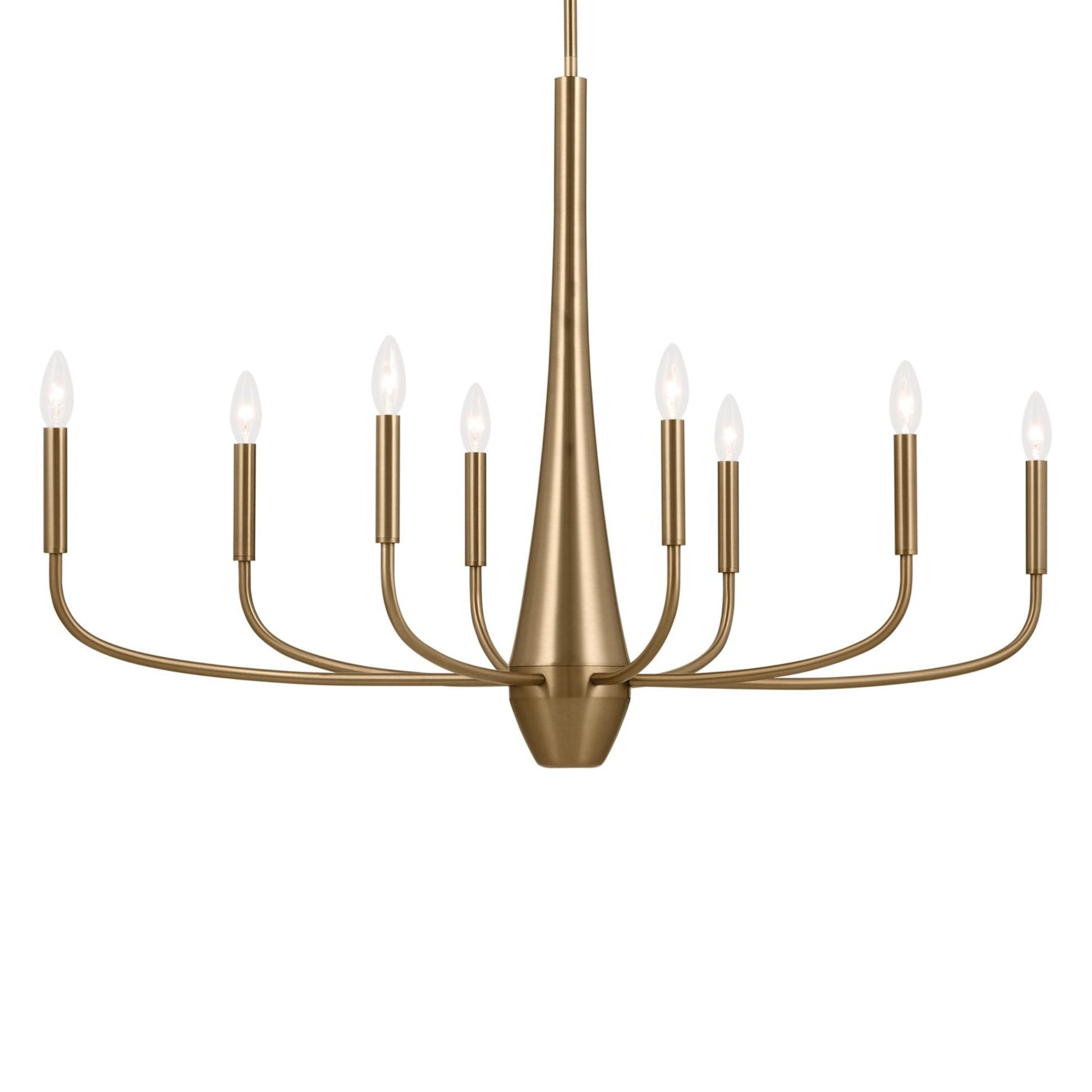 Deela 41" 8-Light Chandelier, Champagne Bronze Finish - Bees Lighting