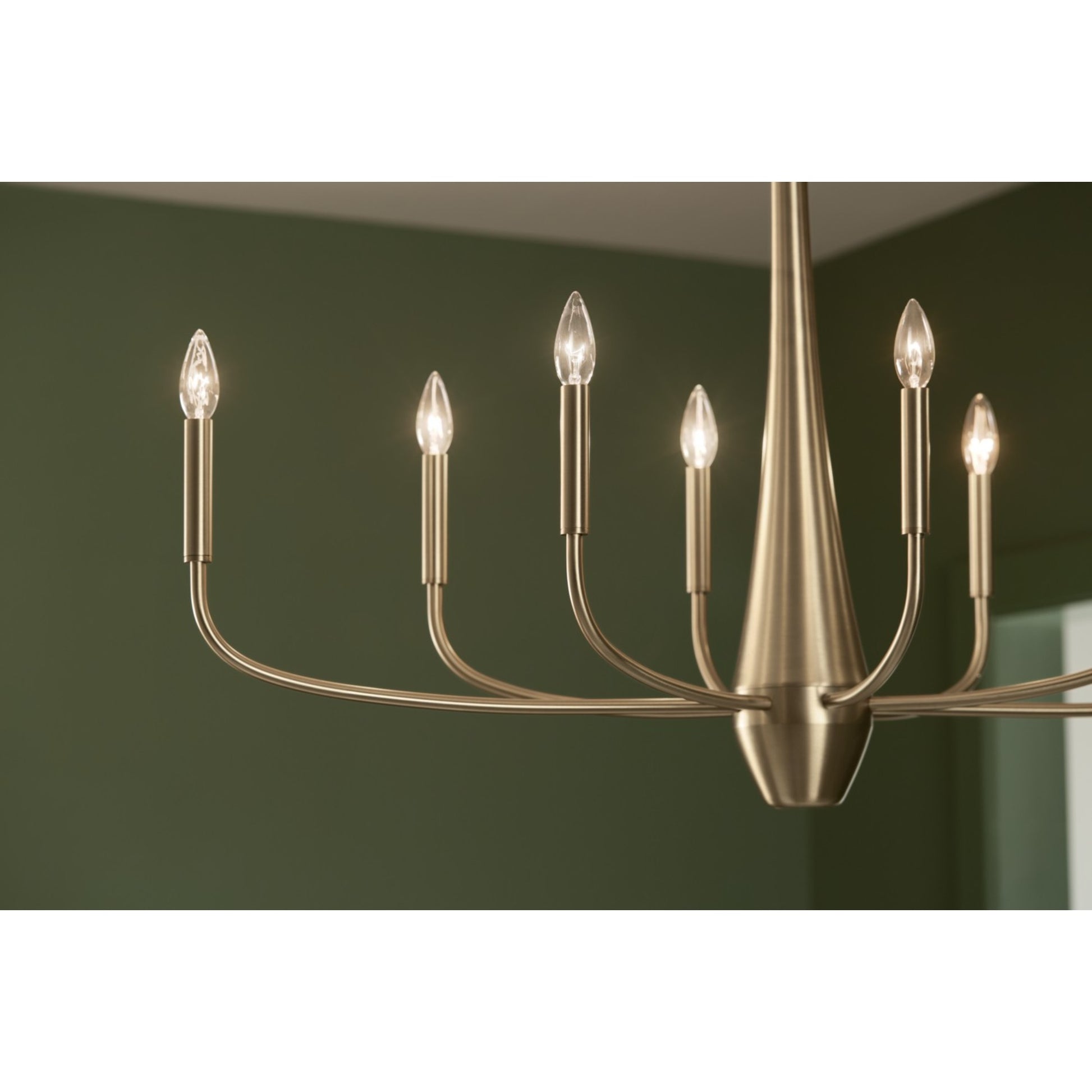 Deela 41" 8-Light Chandelier, Champagne Bronze Finish - Bees Lighting