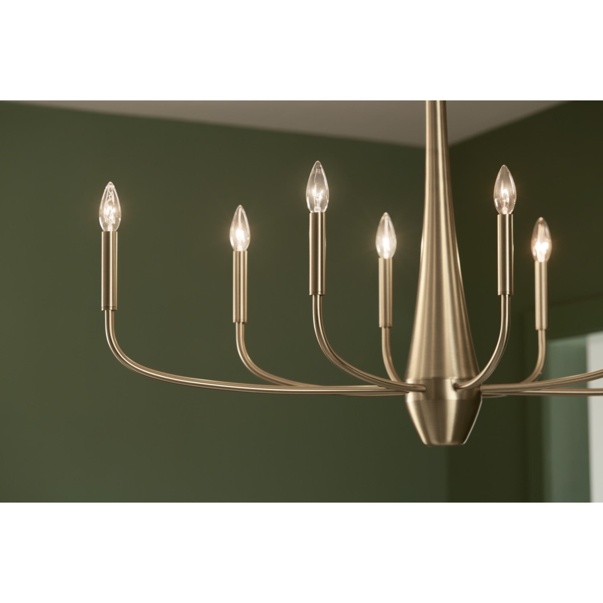 Deela 41" 8-Light Chandelier, Champagne Bronze Finish - Bees Lighting