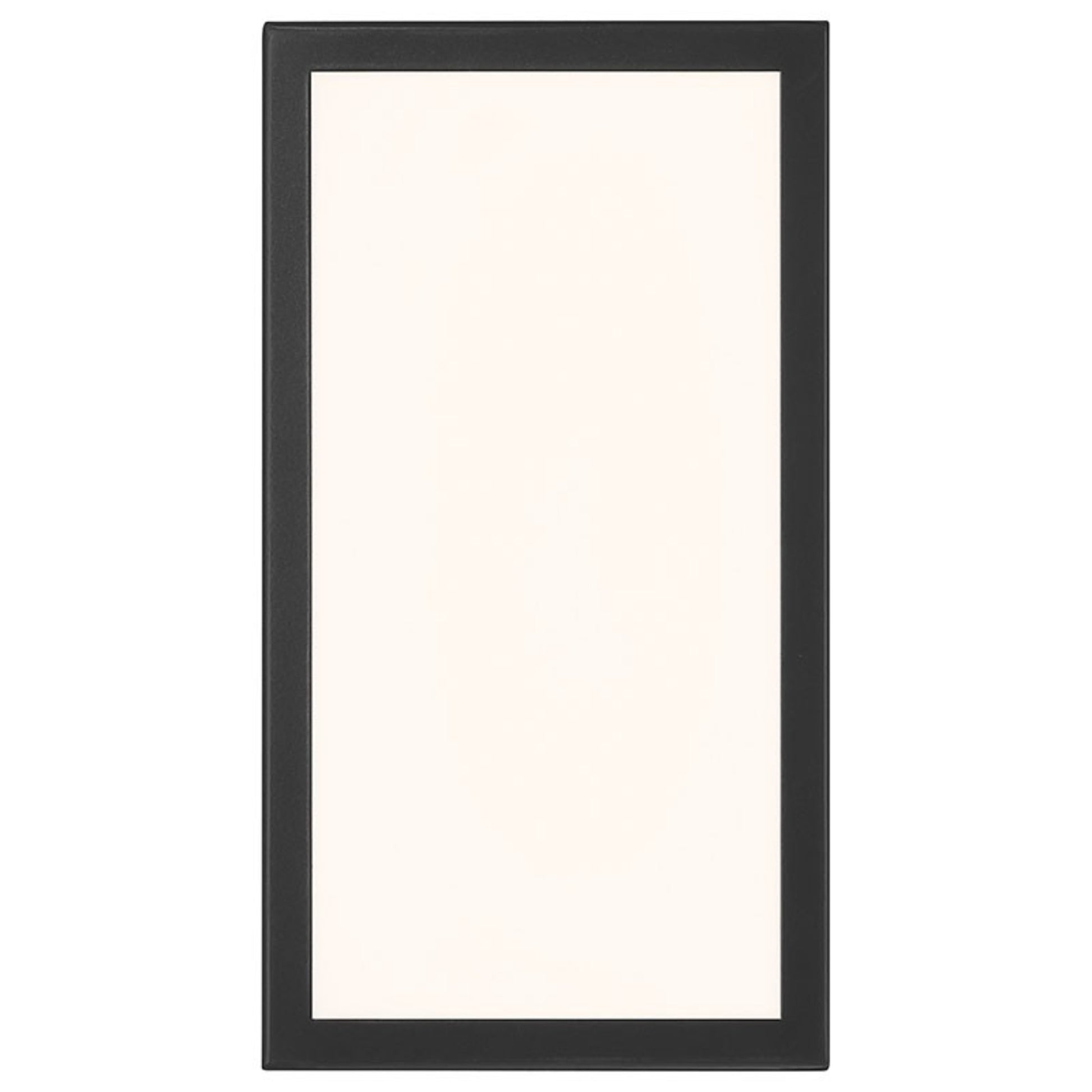 GEO Dual Voltage 12" LED Outdoor Wall Sconce, Black Finish - Bees Lighting