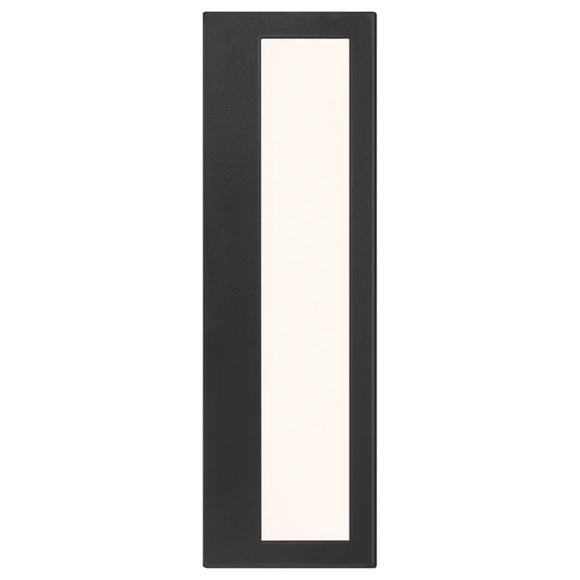 GEO Dual Voltage 12" LED Outdoor Wall Sconce, Black Finish - Bees Lighting